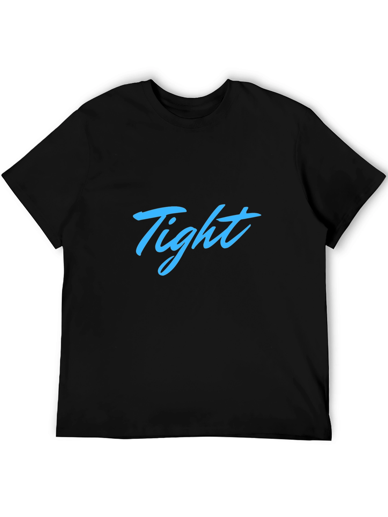 Mens Black Tight Graphic T-Shirt