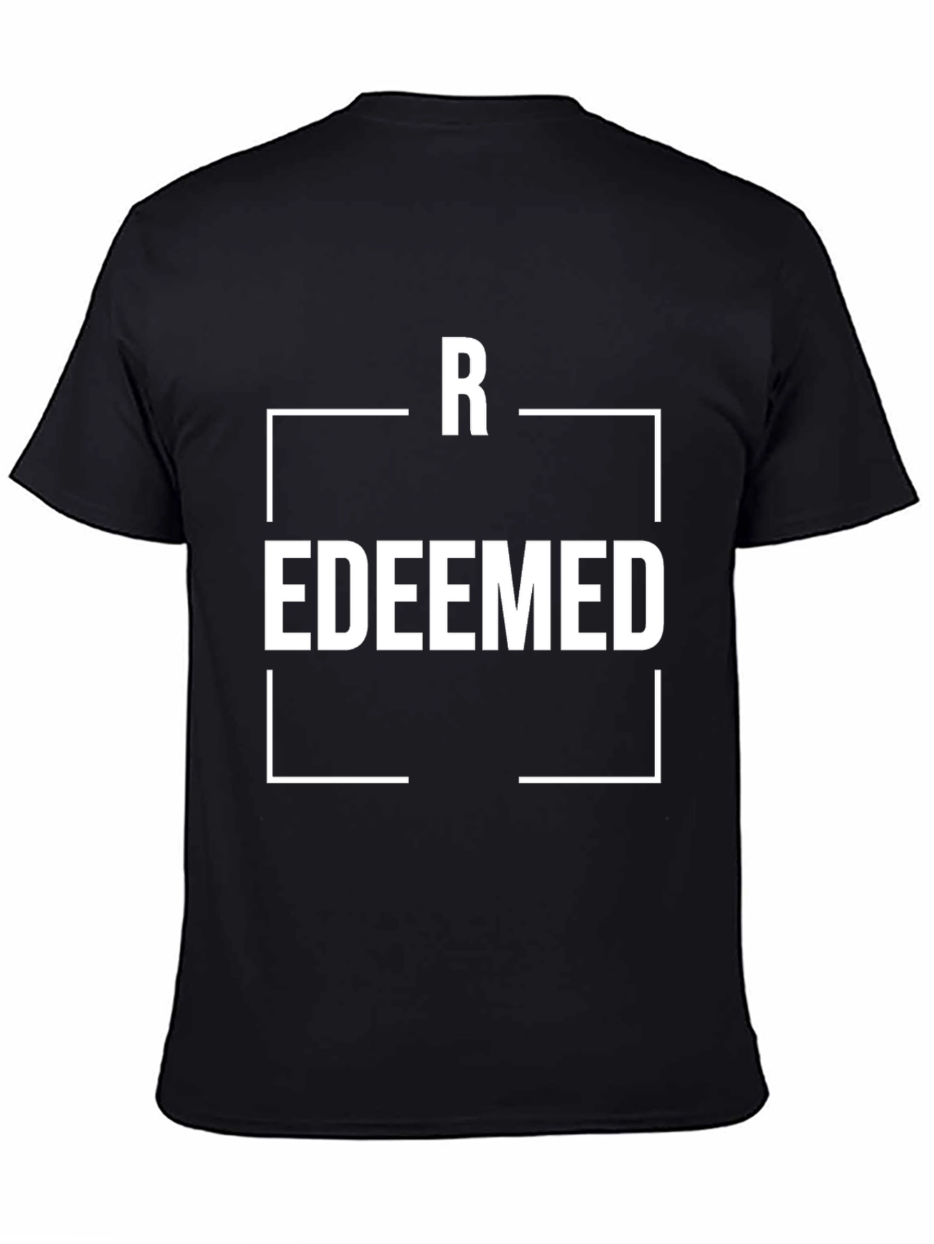 Redeemed Graphic Black T-Shirt for Men