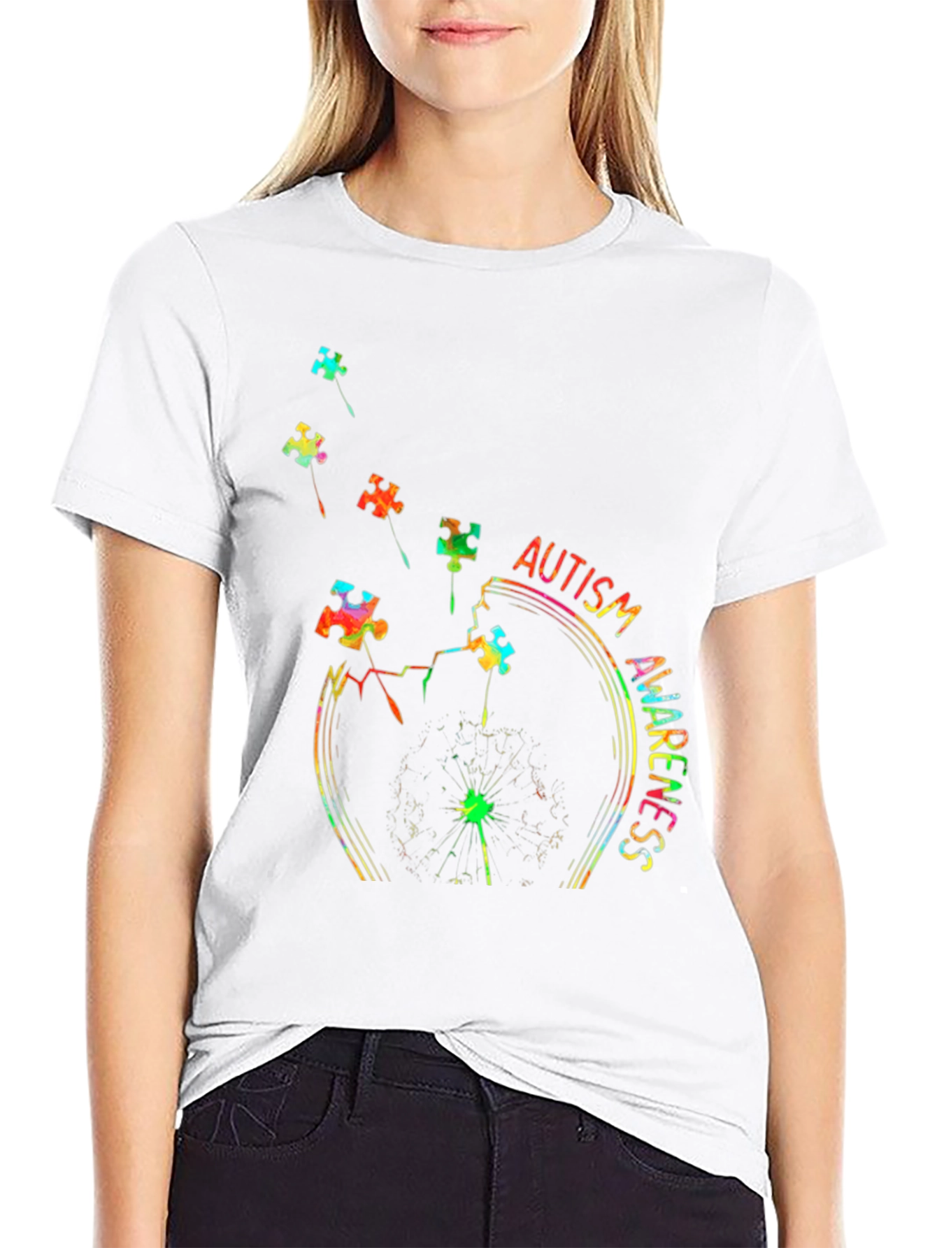Autism Awareness Puzzle Piece Graphic Tee