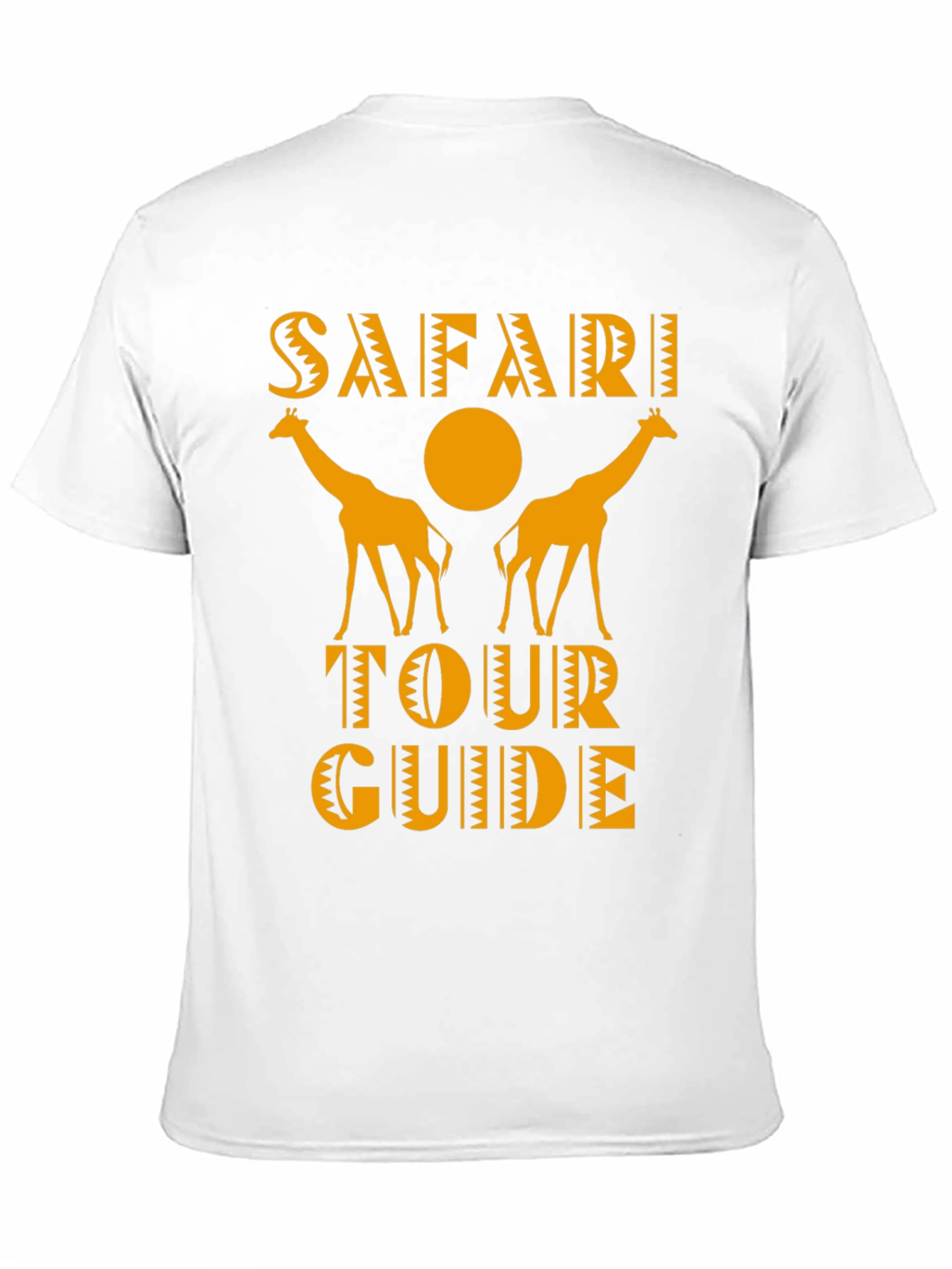 Safari Tour Guide Giraffe Graphic Tee