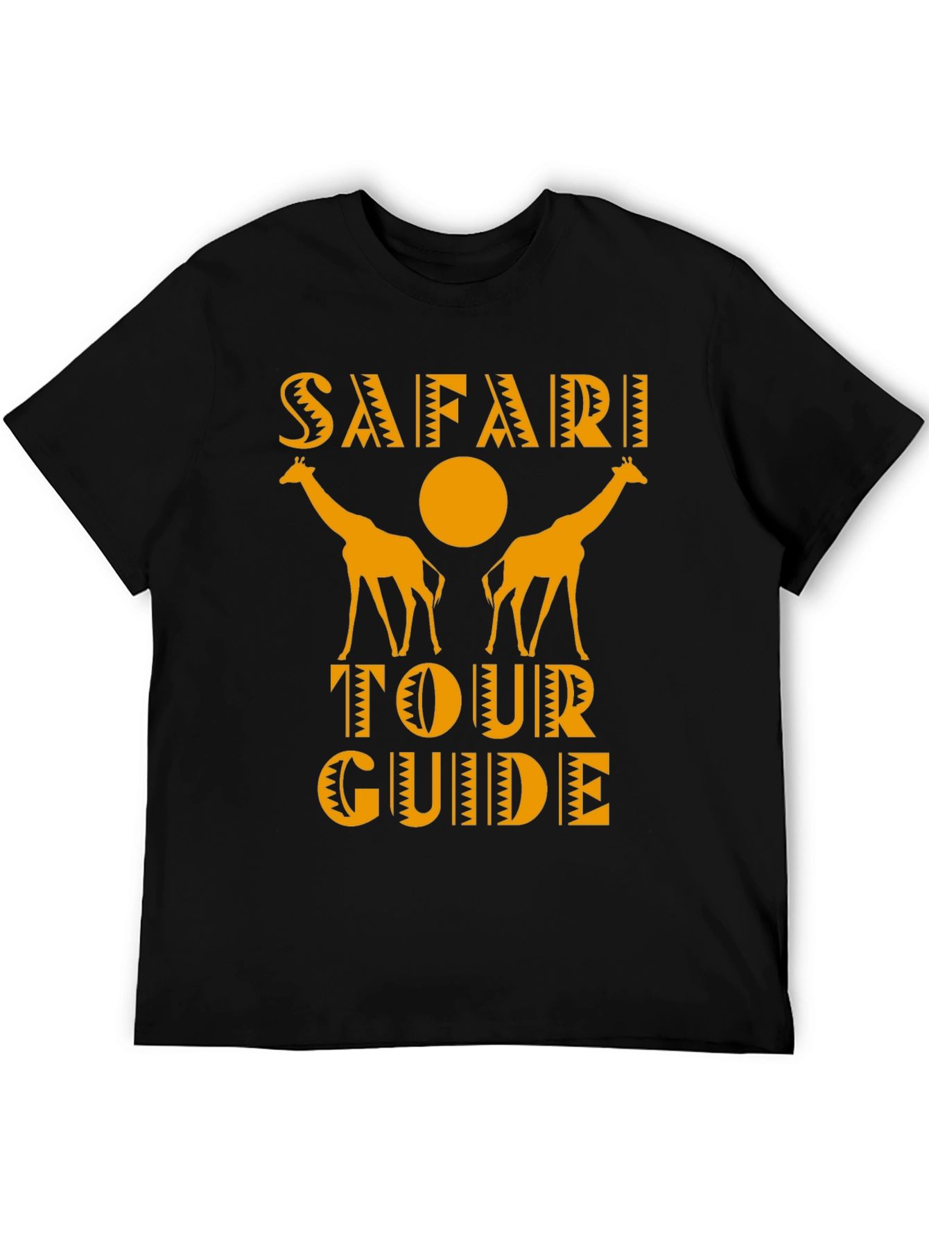 Safari Tour Guide Giraffe Graphic Tee