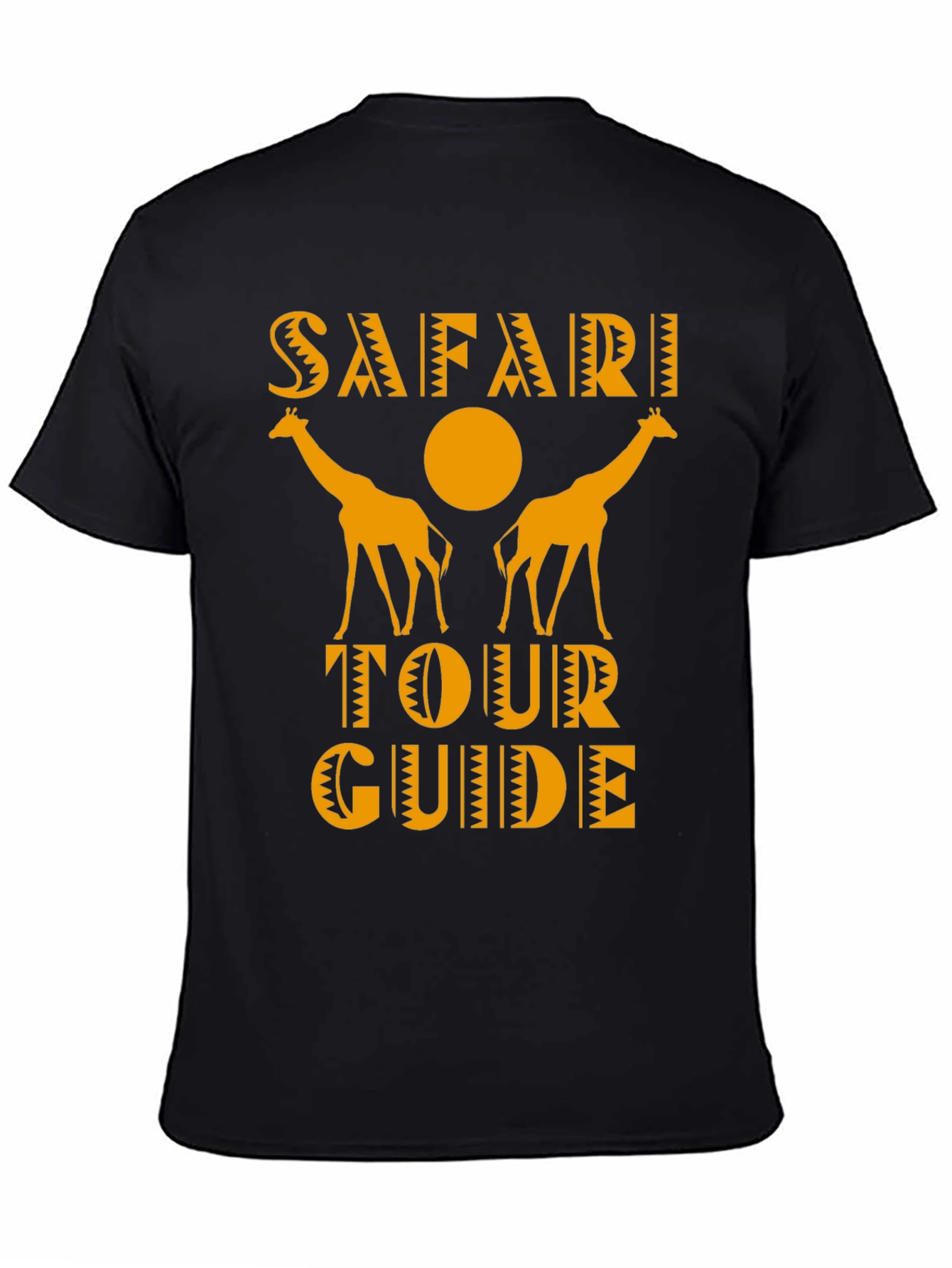 Safari Tour Guide Giraffe Graphic Tee