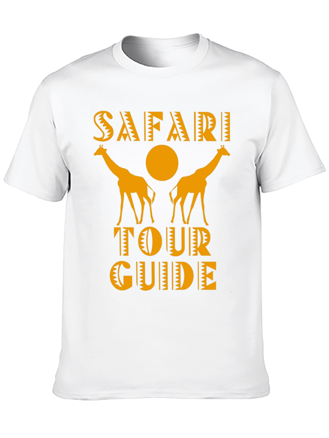 Safari Tour Guide Giraffe Graphic Tee