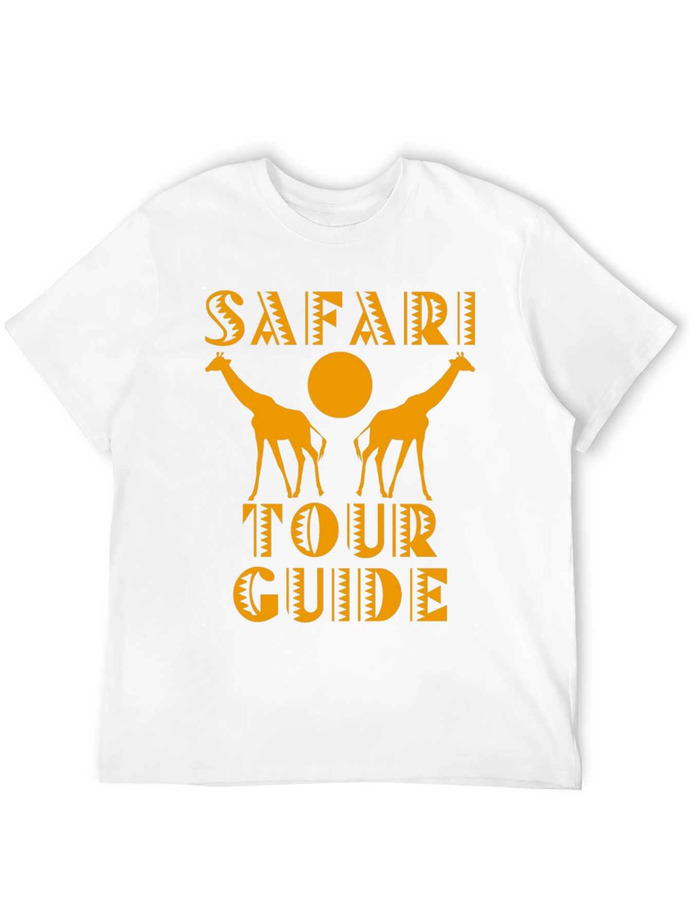 Safari Tour Guide Giraffe Graphic Tee