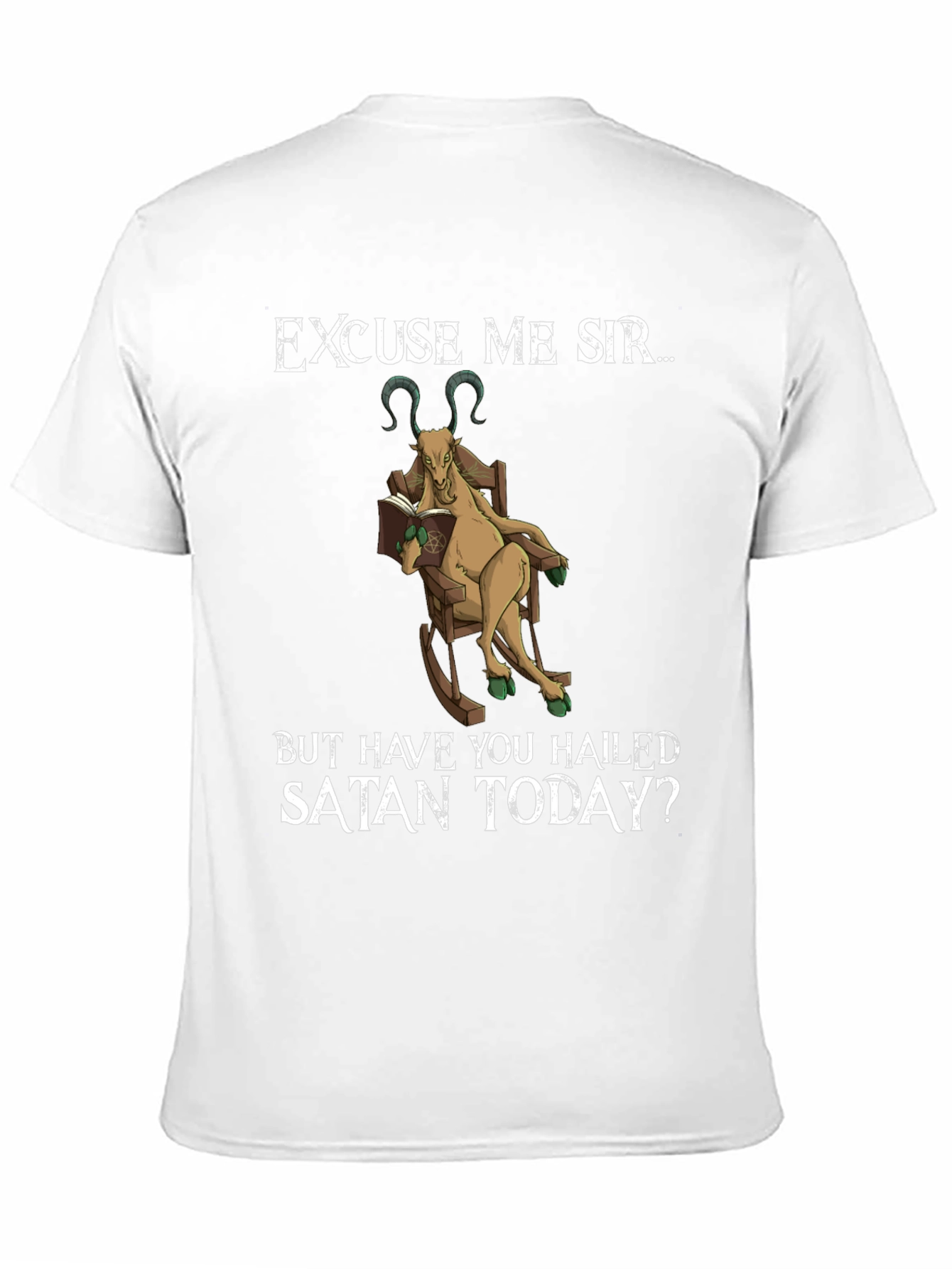 Excuse Me Sir Satan Goat Tee