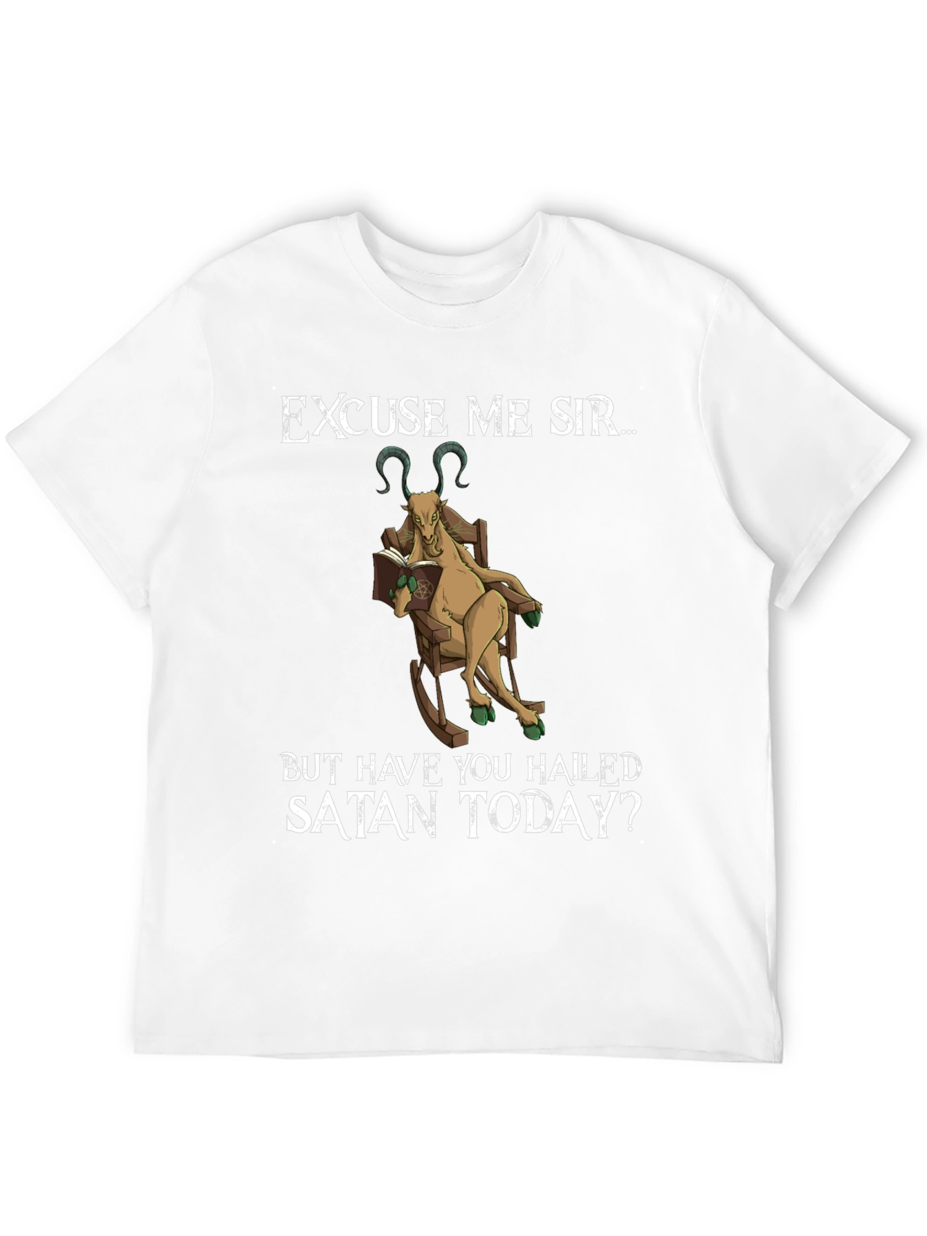 Excuse Me Sir Satan Goat Tee