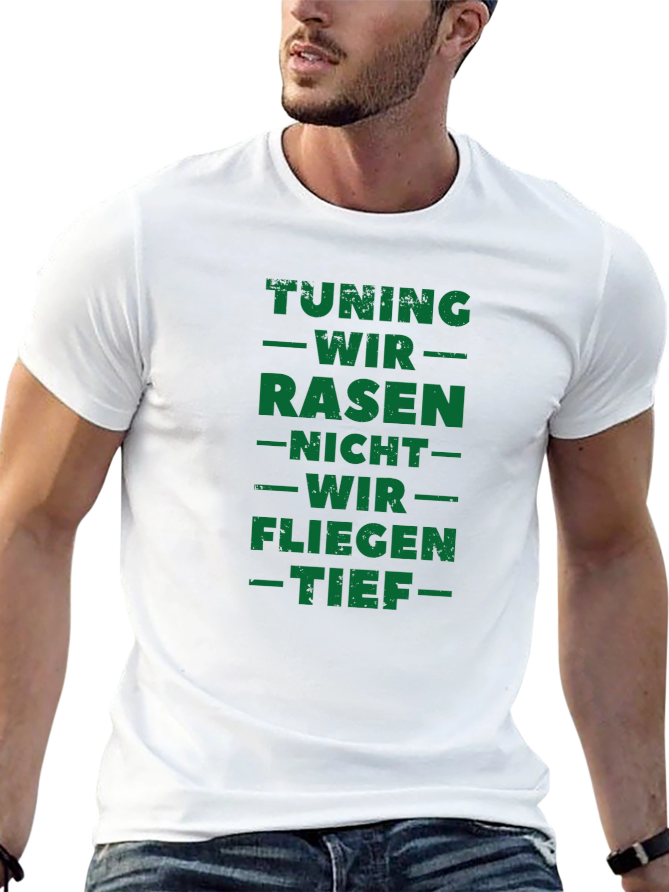 Tuning Wir Rasen Fun Black T-Shirt