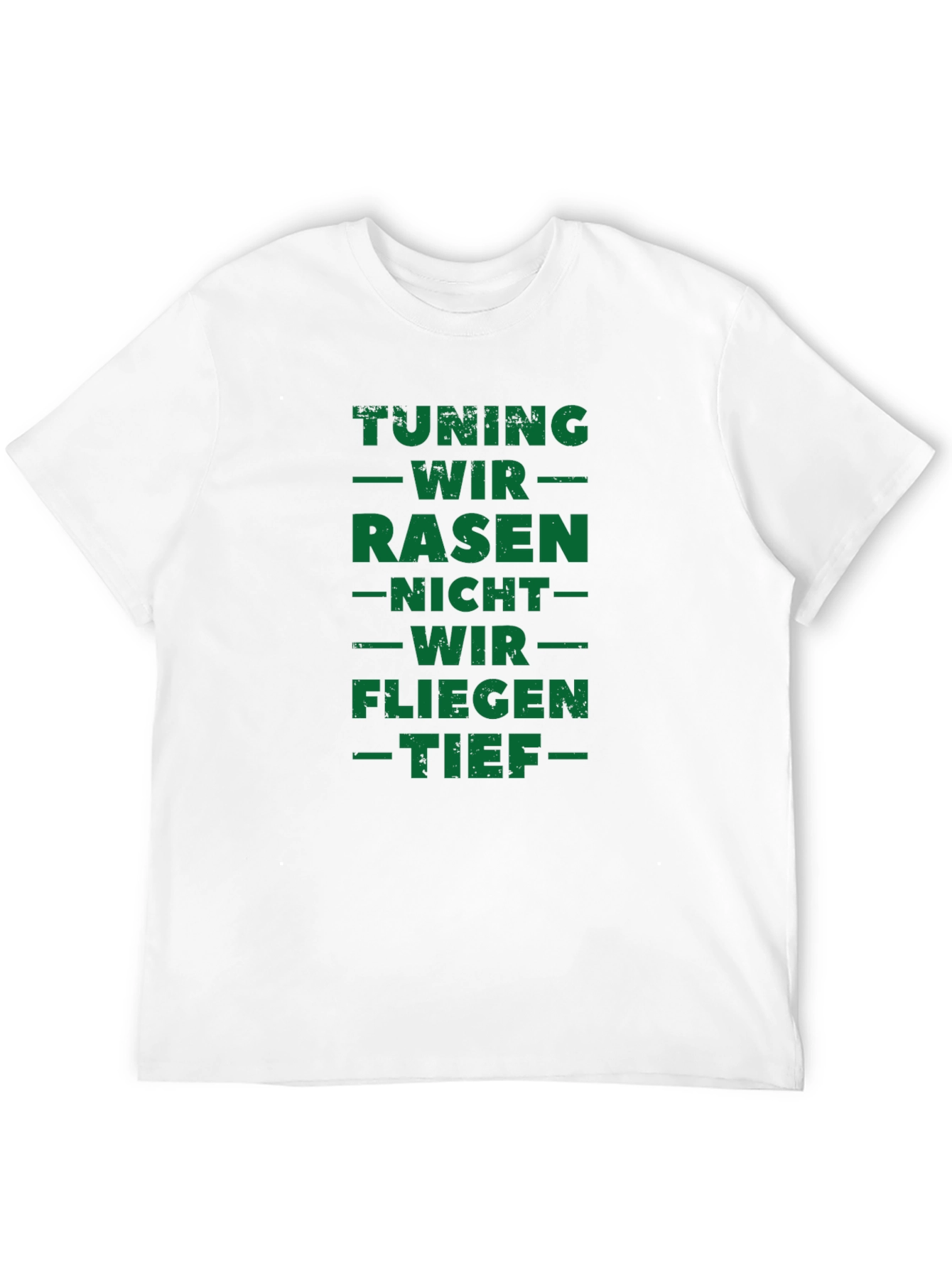 Tuning Wir Rasen Fun Black T-Shirt