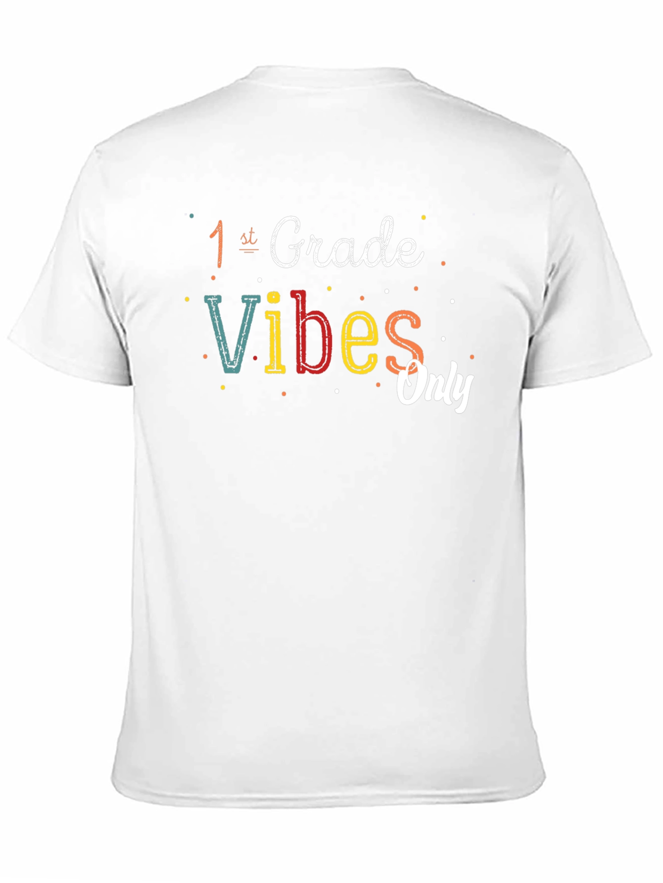 1st Grade Vibes Only T-Shirt - Black