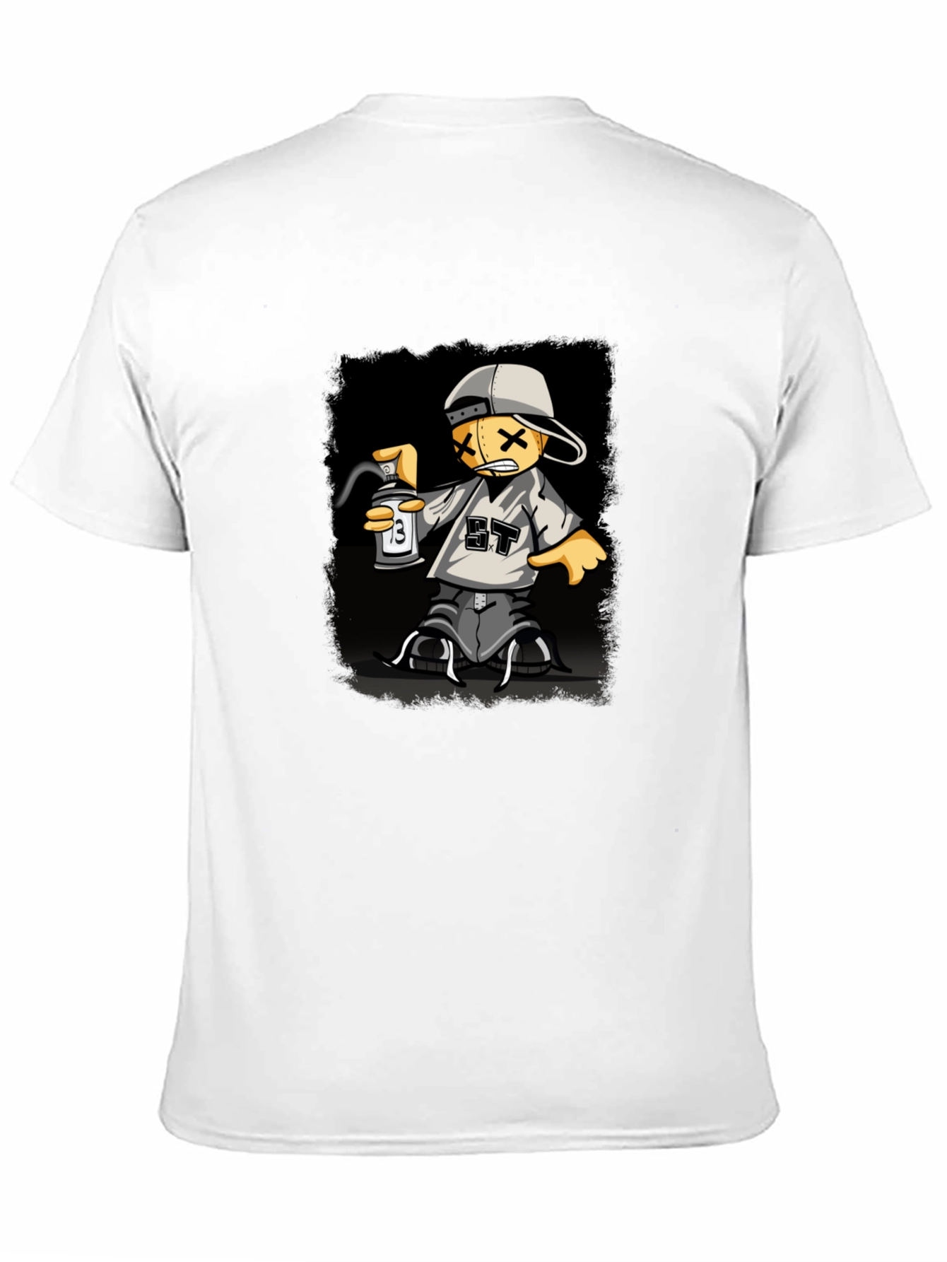 Graphic Print T-Shirt - Street Art Style