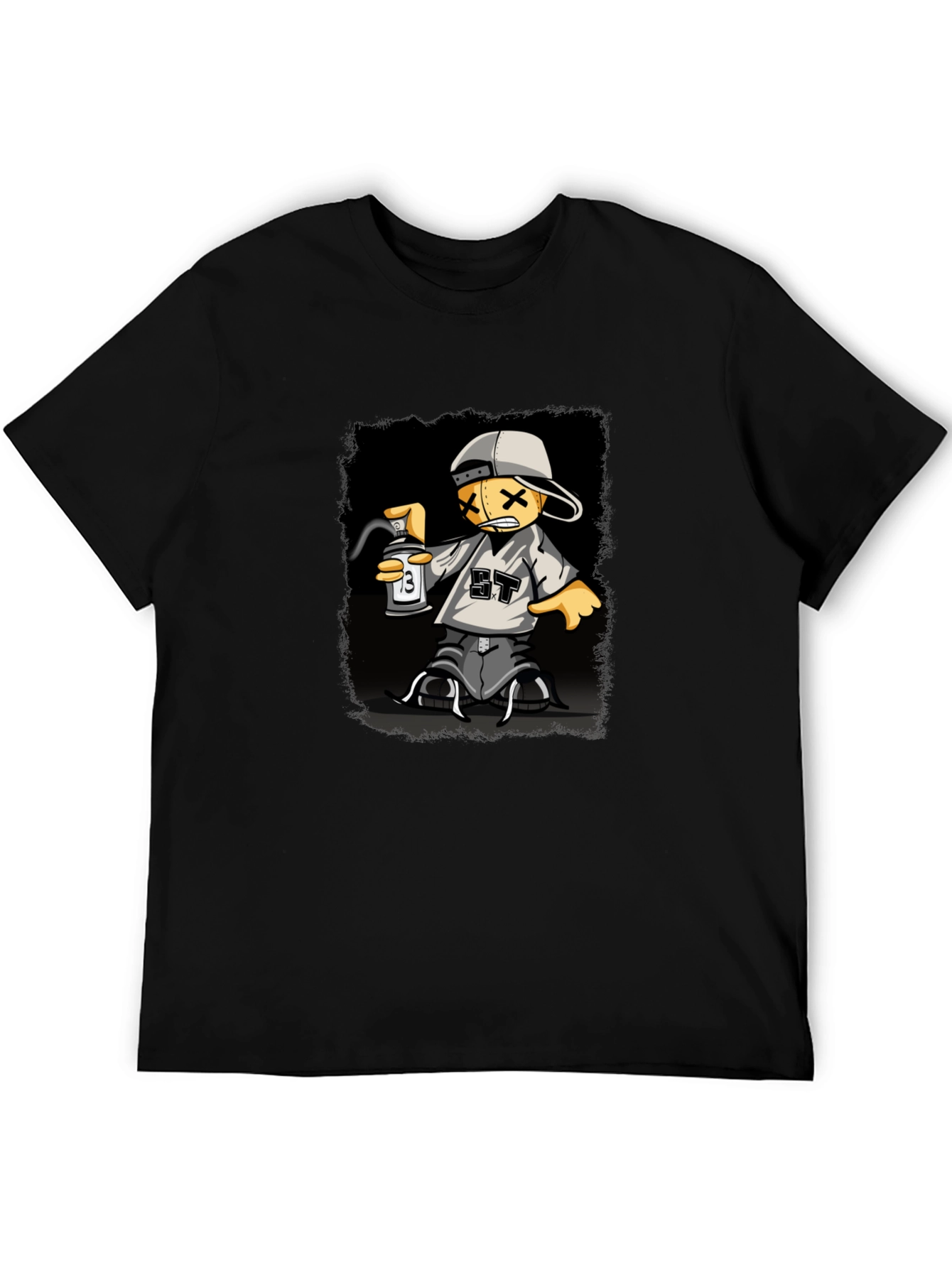 Graphic Print T-Shirt - Street Art Style