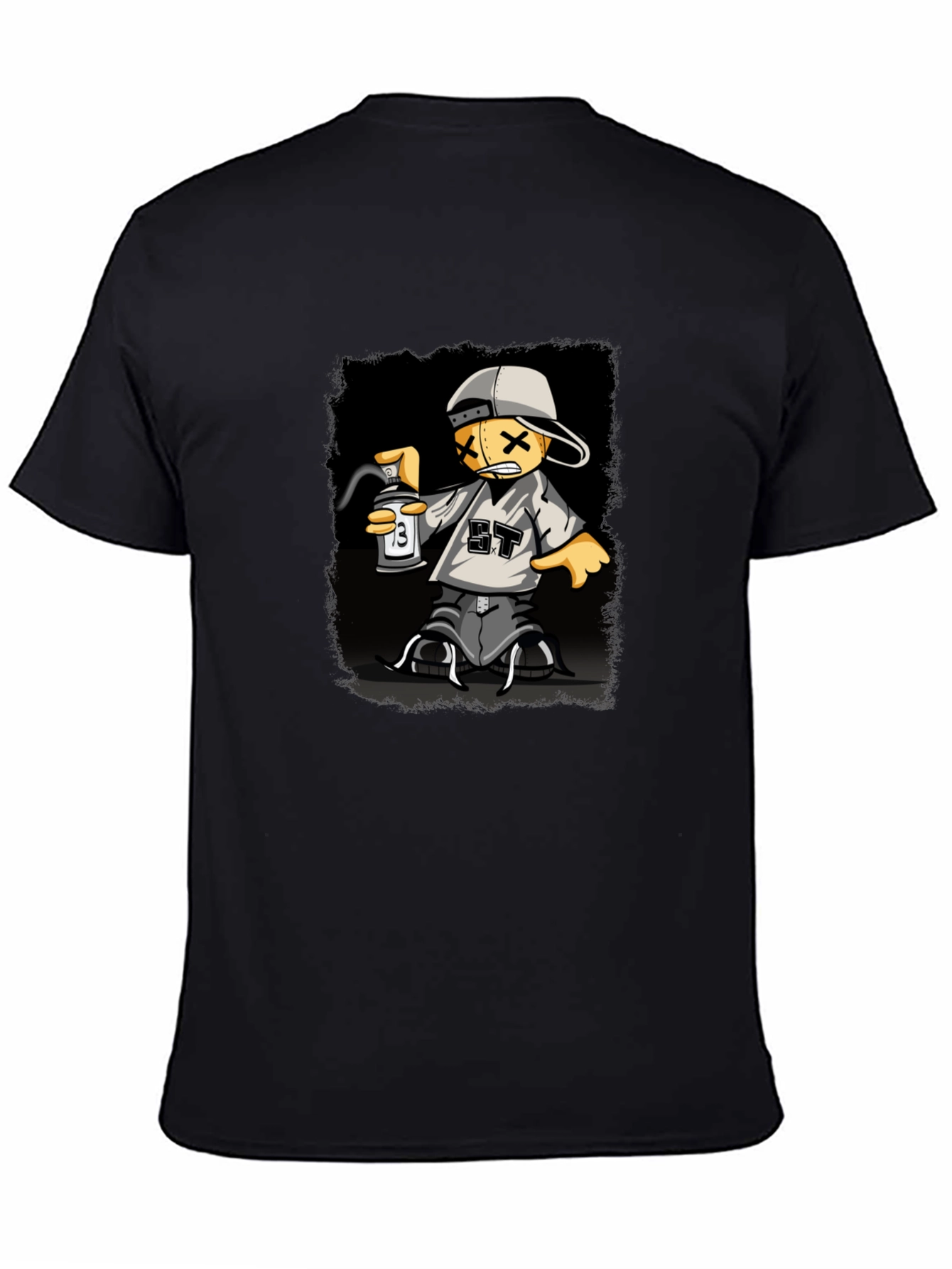 Graphic Print T-Shirt - Street Art Style