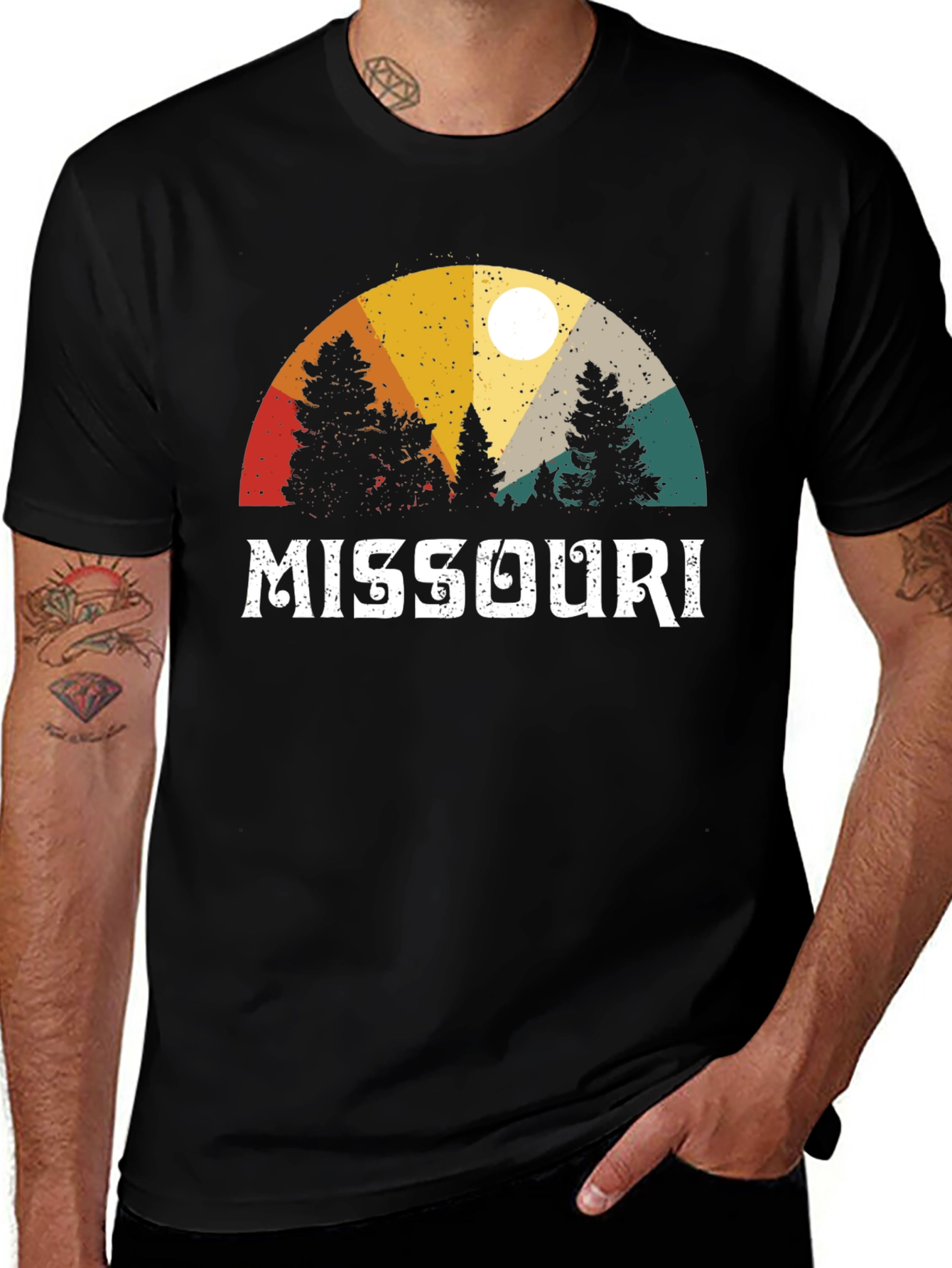 Missouri Nature T-Shirt Retro Style Design