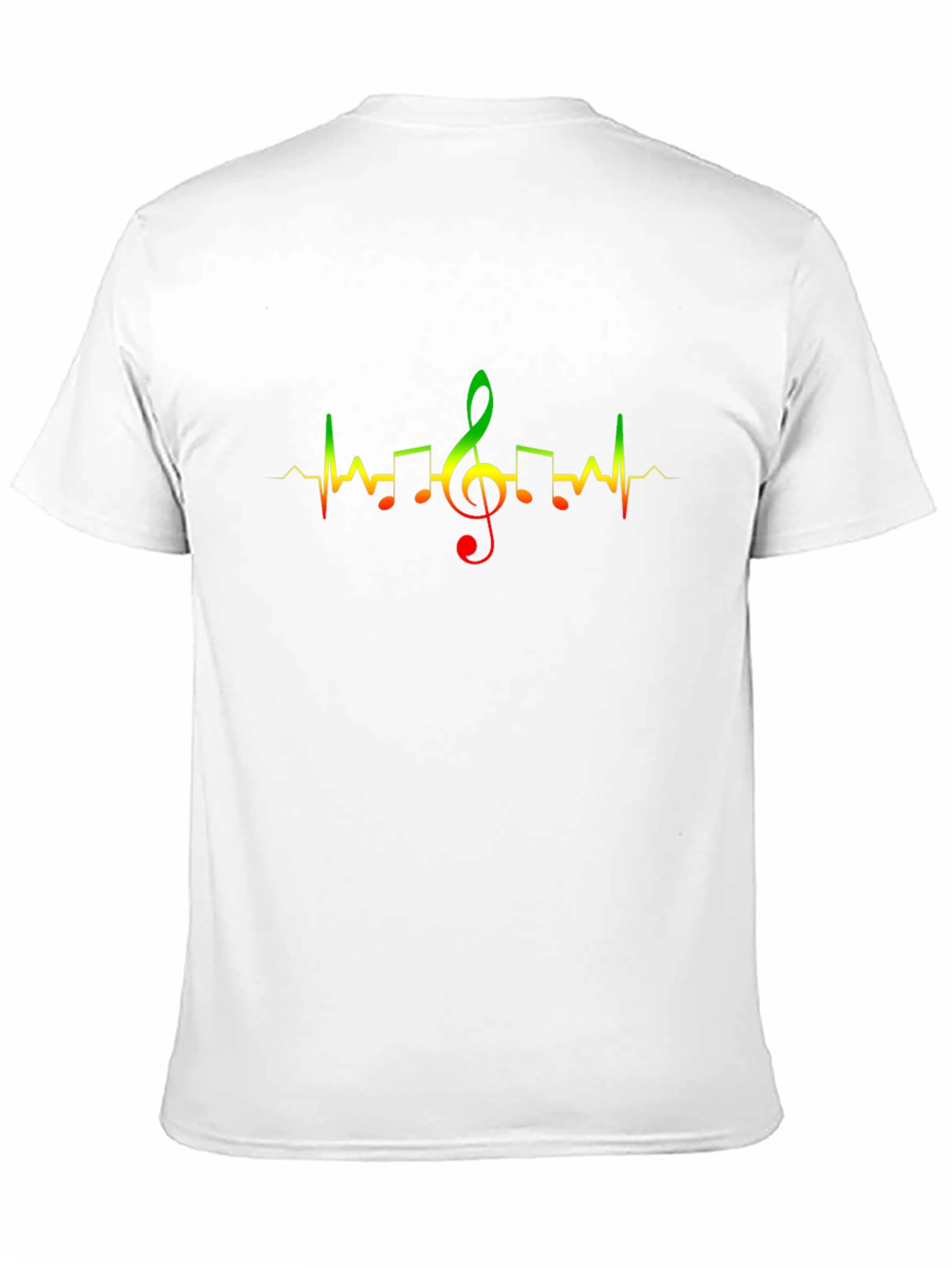 Rasta Music Heartbeat Black T-Shirt