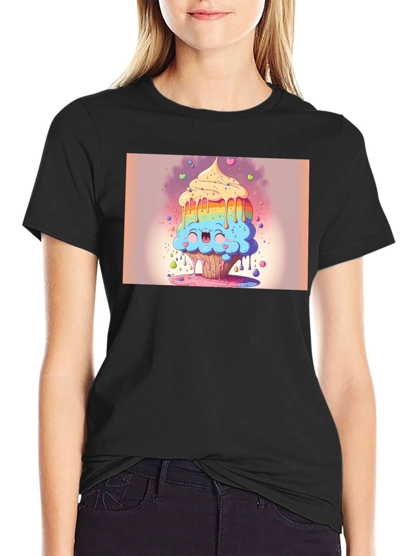 Rainbow Cupcake T-Shirt - Sweet Treat Style!