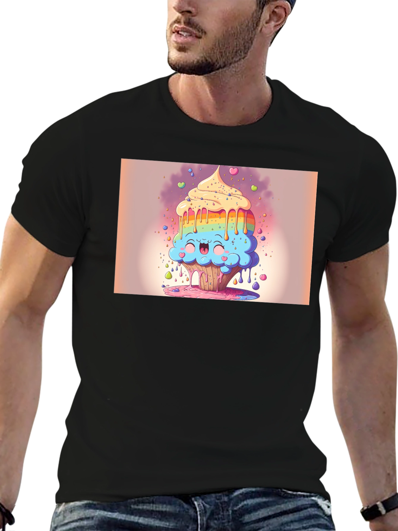 Rainbow Cupcake T-Shirt - Sweet Treat Style!