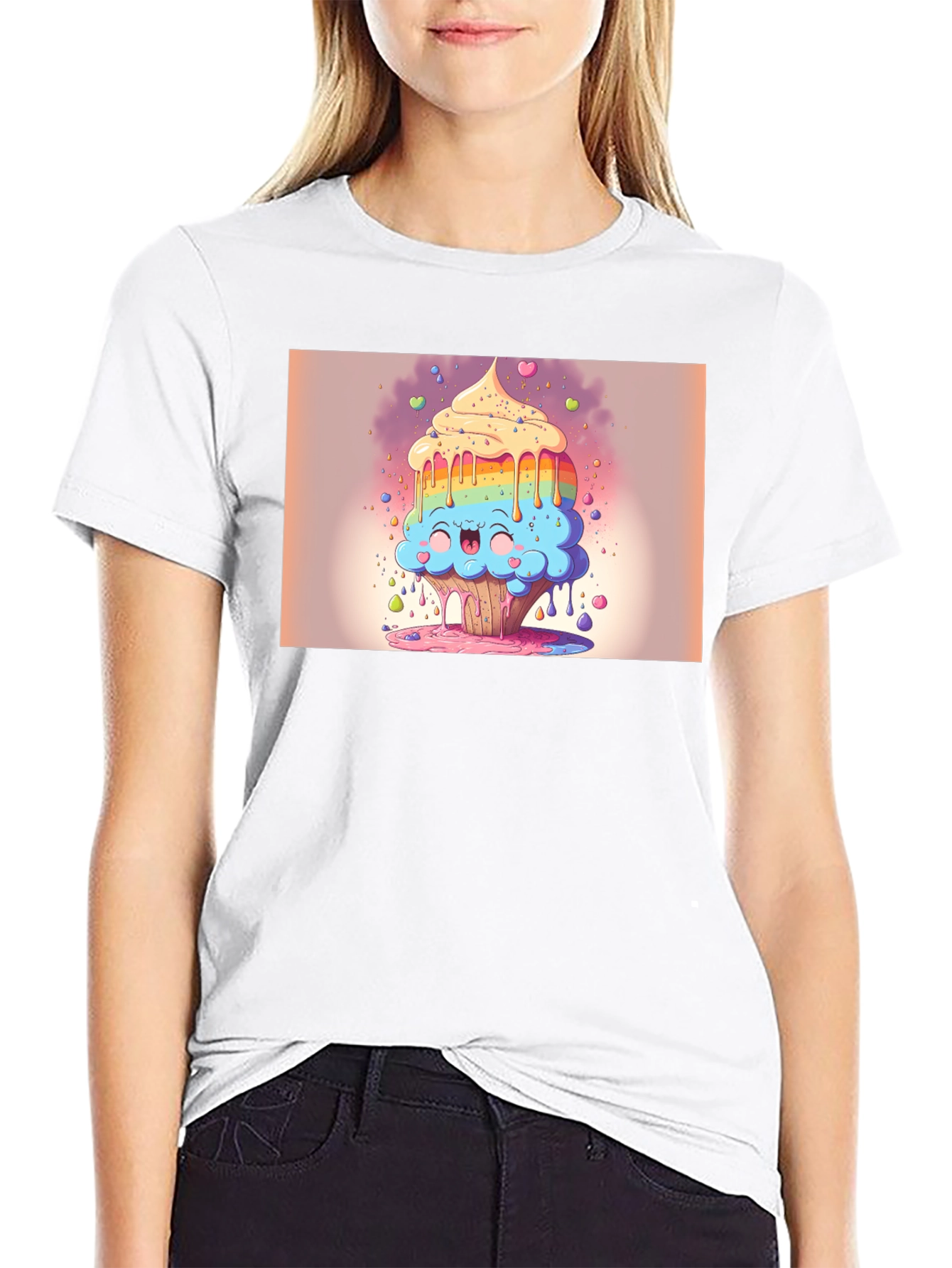 Rainbow Cupcake T-Shirt - Sweet Treat Style!