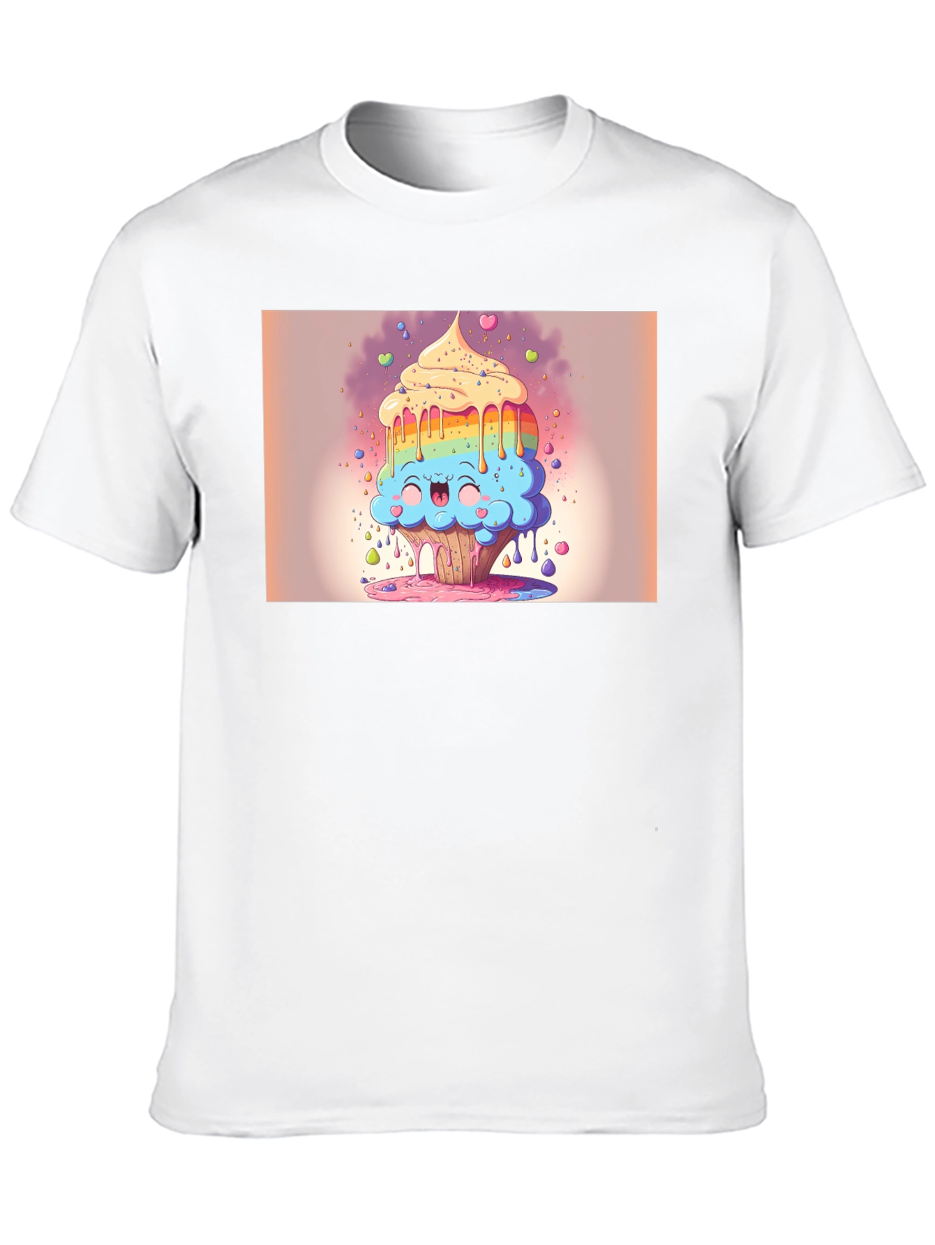 Rainbow Cupcake T-Shirt - Sweet Treat Style!