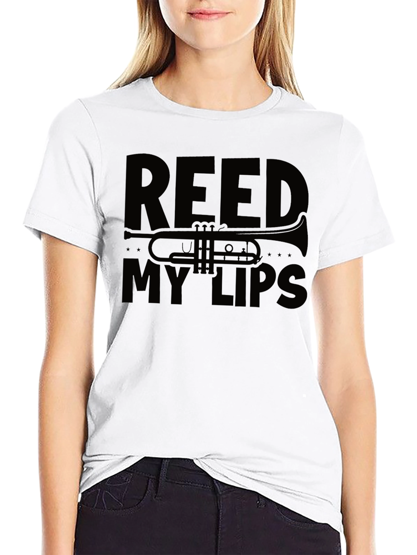 Reed My Lips Funny Music T-Shirt