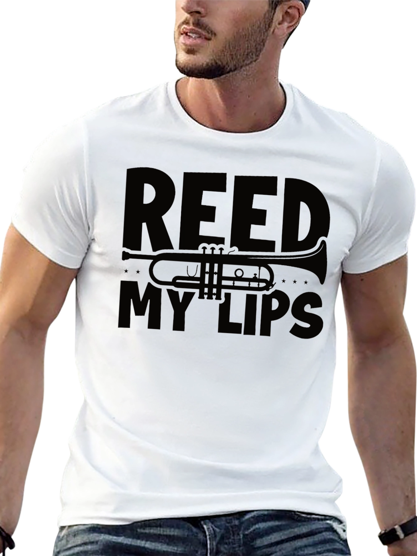 Reed My Lips Funny Music T-Shirt