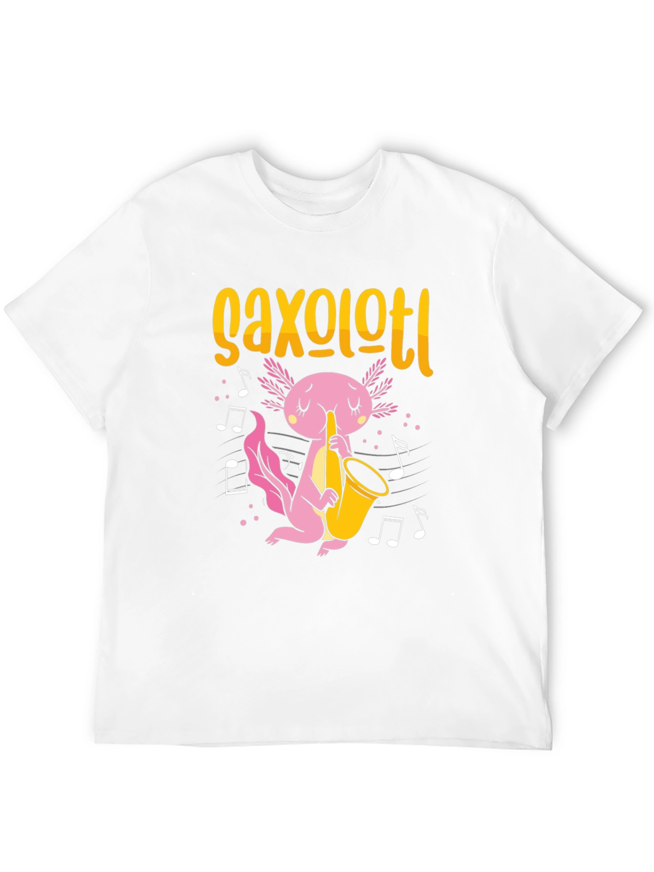 Axolotl Saxophone T-Shirt - Black