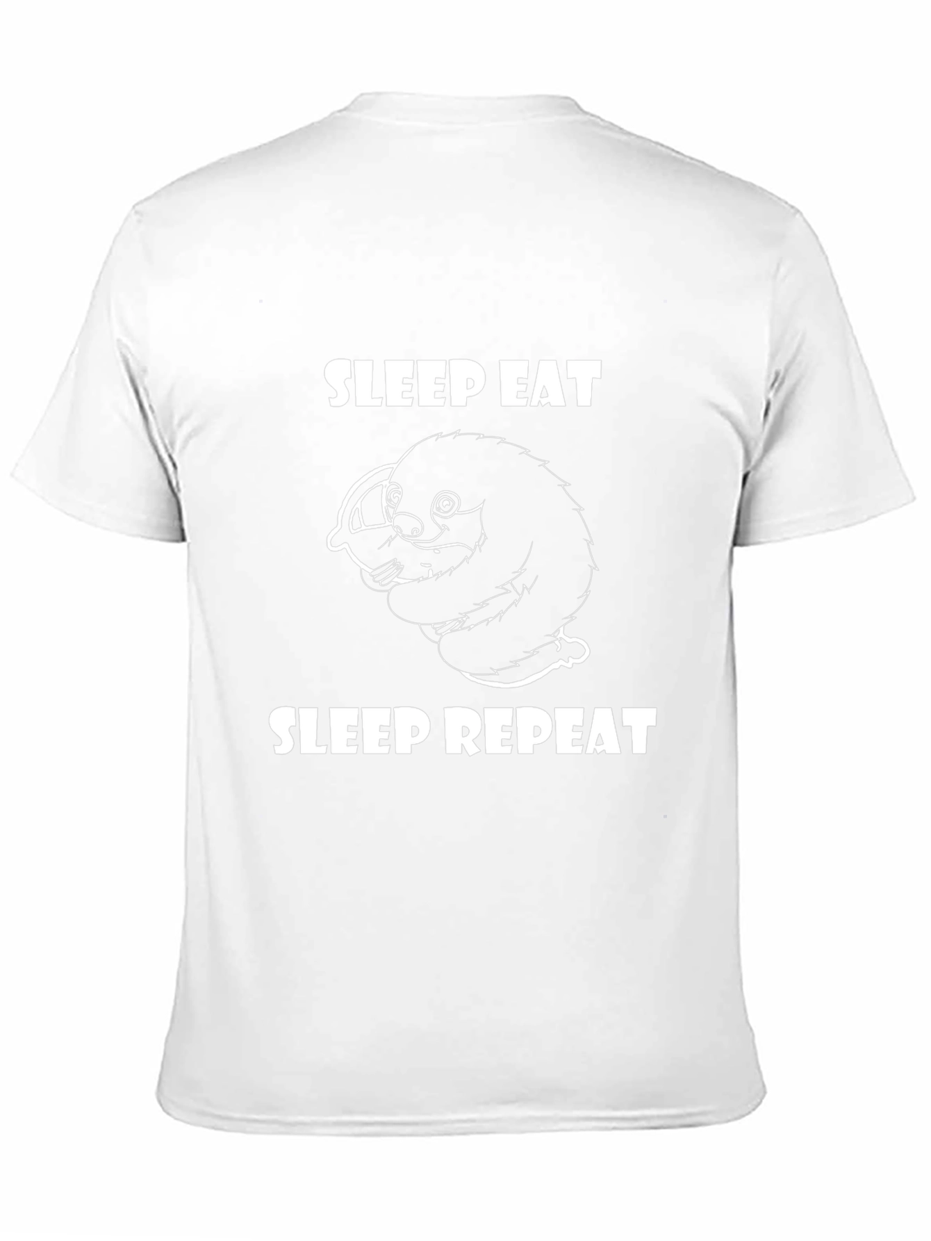 Sleep Eat Repeat Sloth Graphic Tee