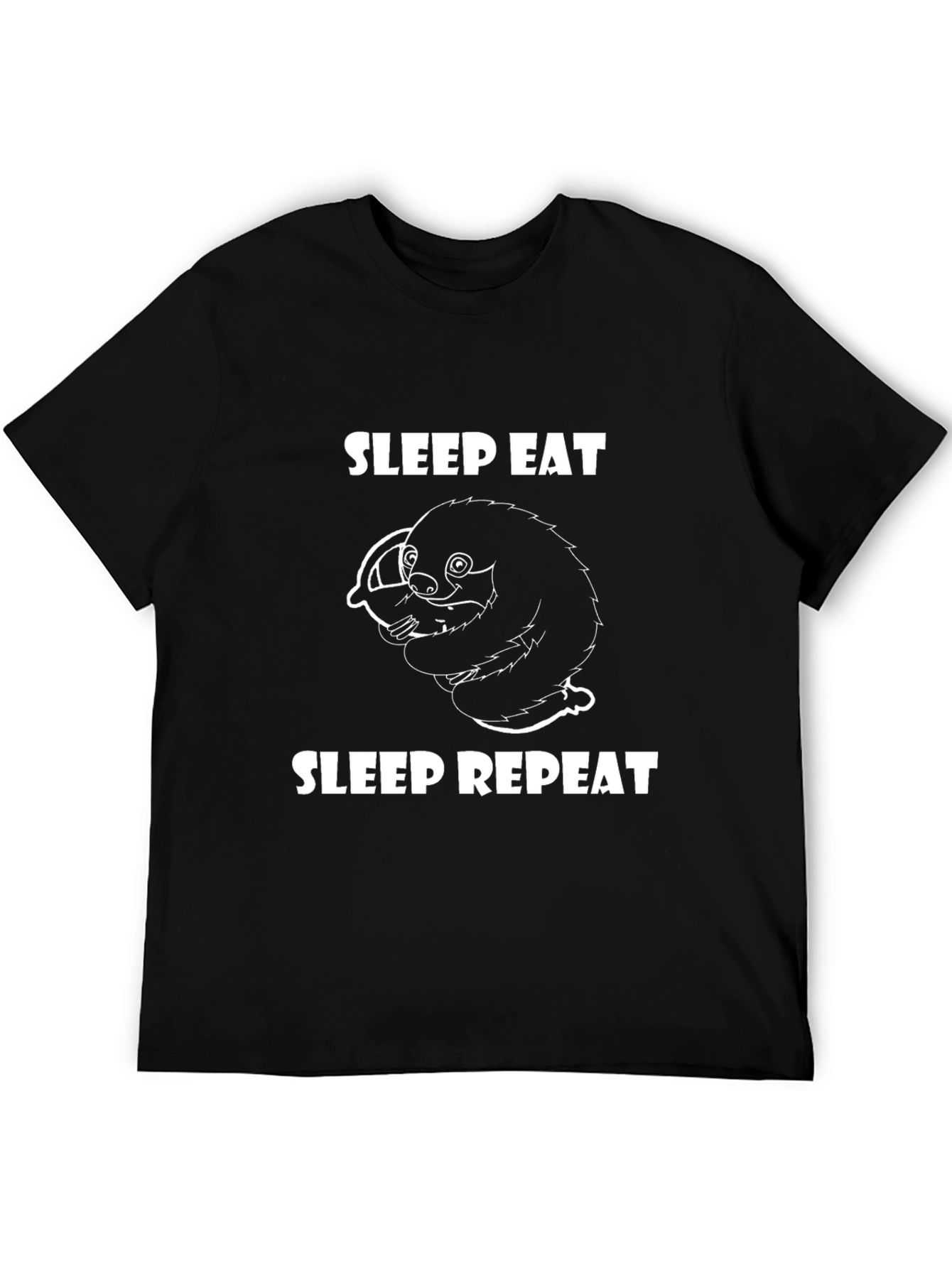 Sleep Eat Repeat Sloth Graphic Tee