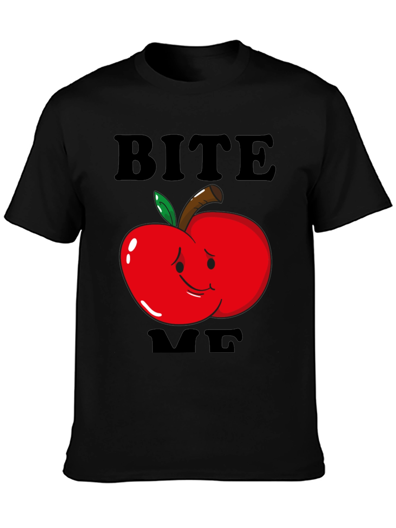 Bite Me Apple Graphic T-Shirt