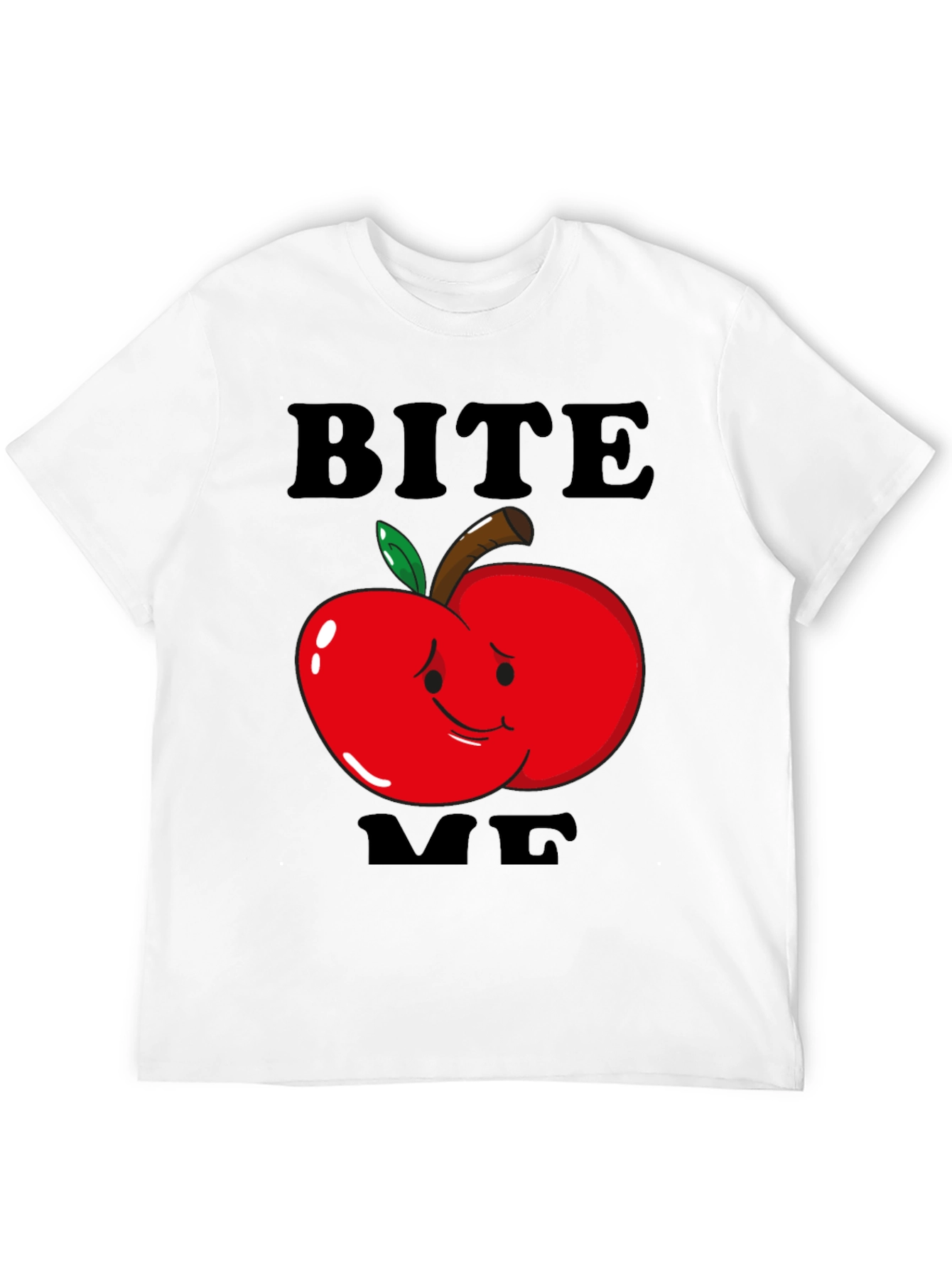 Bite Me Apple Graphic T-Shirt
