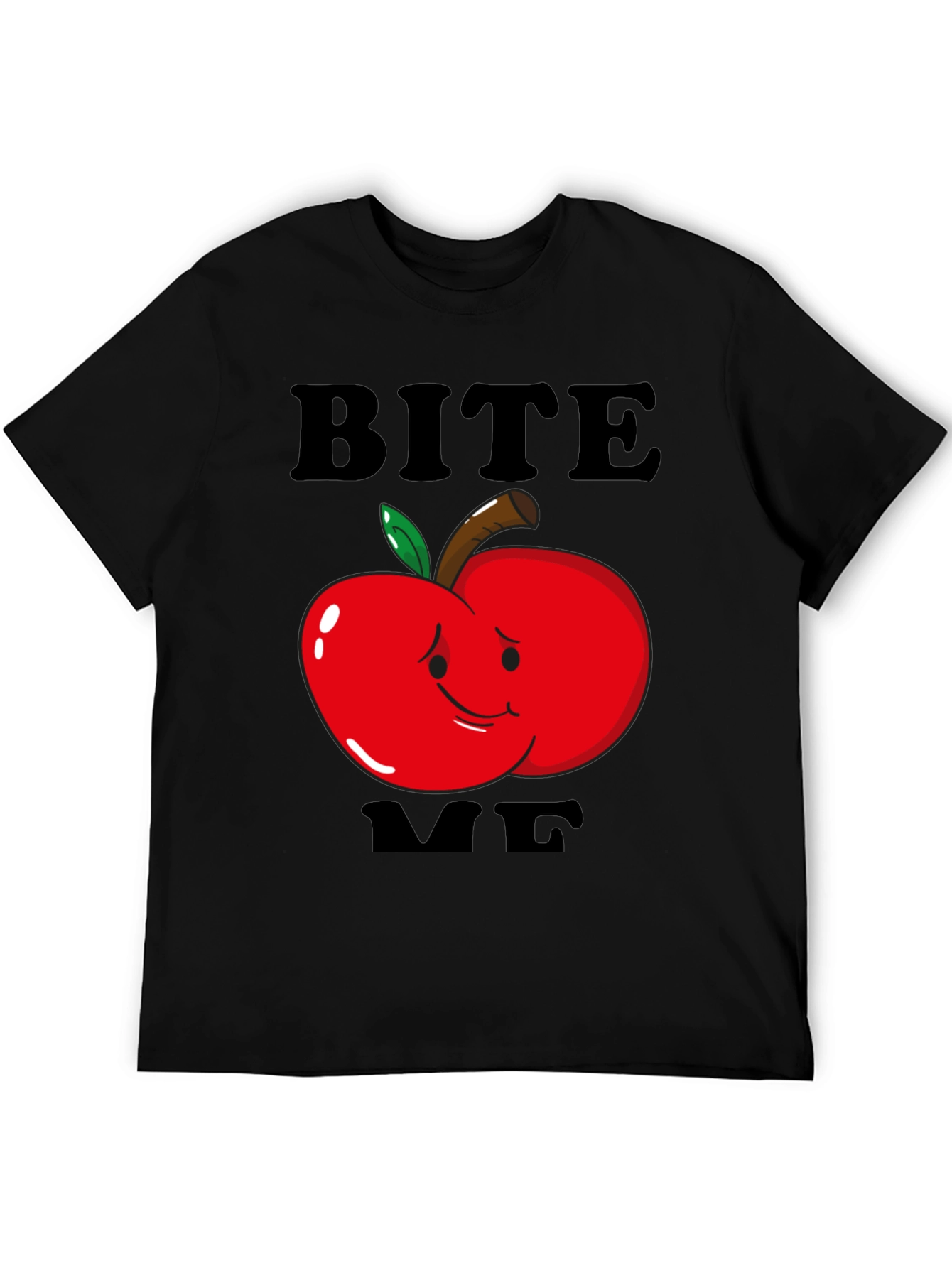 Bite Me Apple Graphic T-Shirt