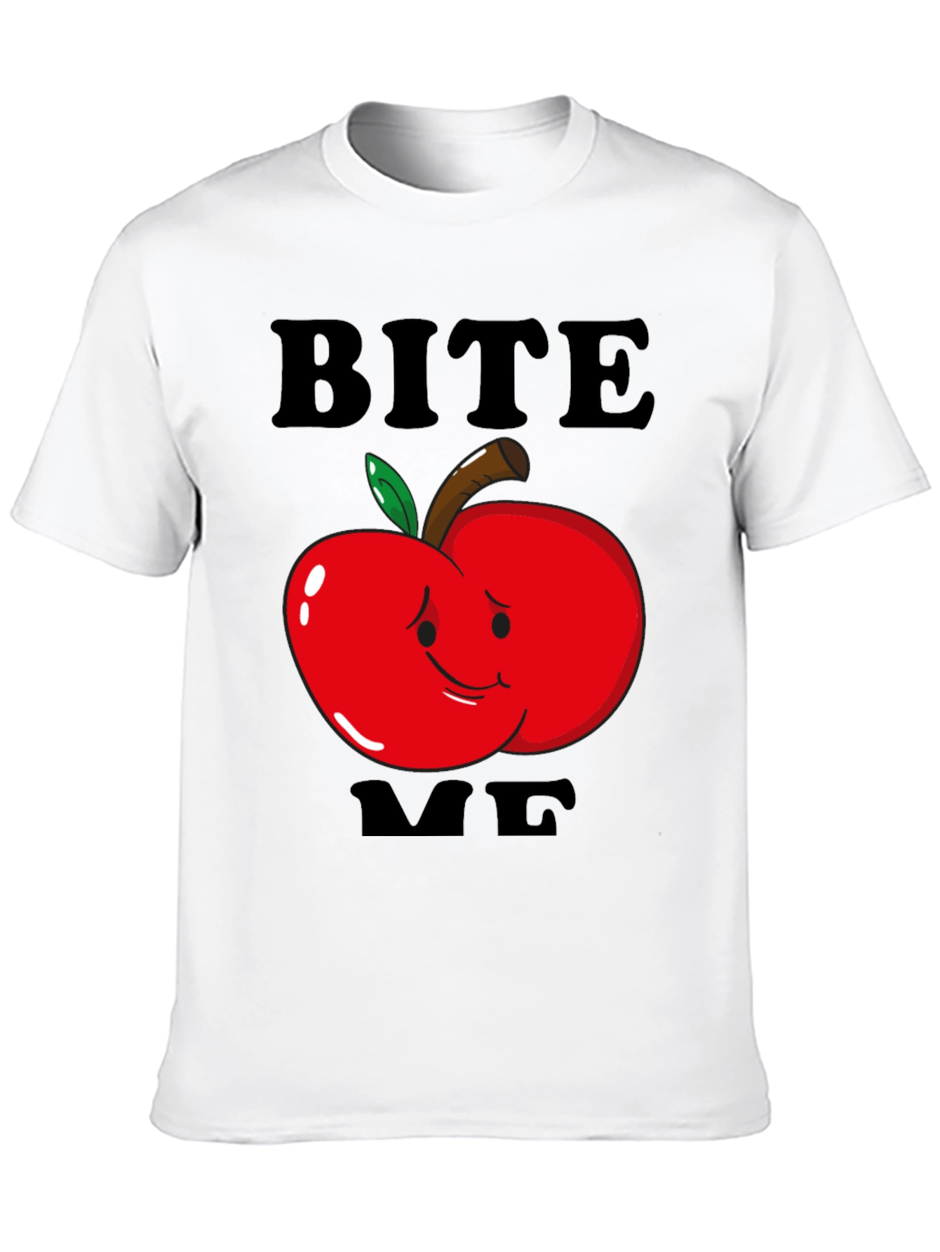Bite Me Apple Graphic T-Shirt