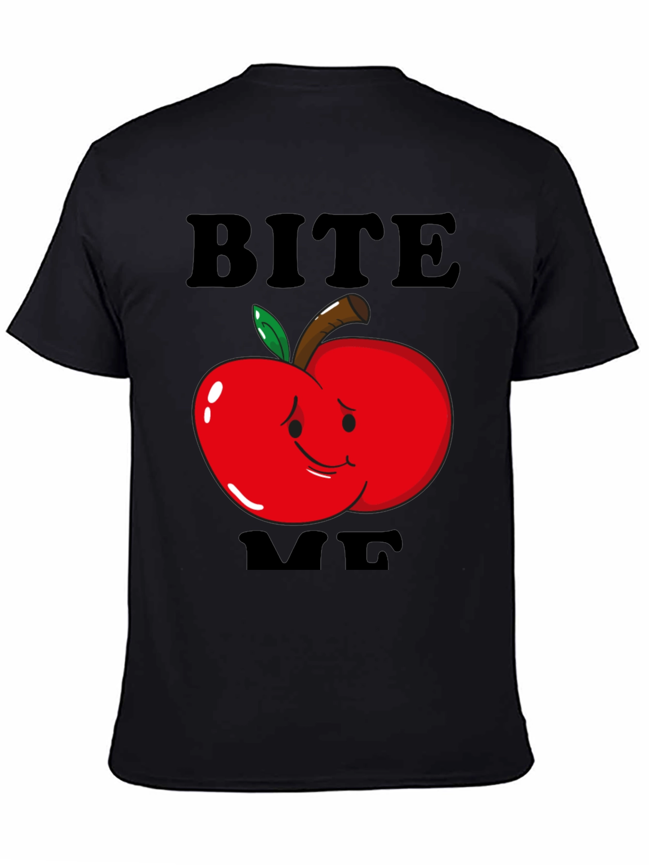 Bite Me Apple Graphic T-Shirt