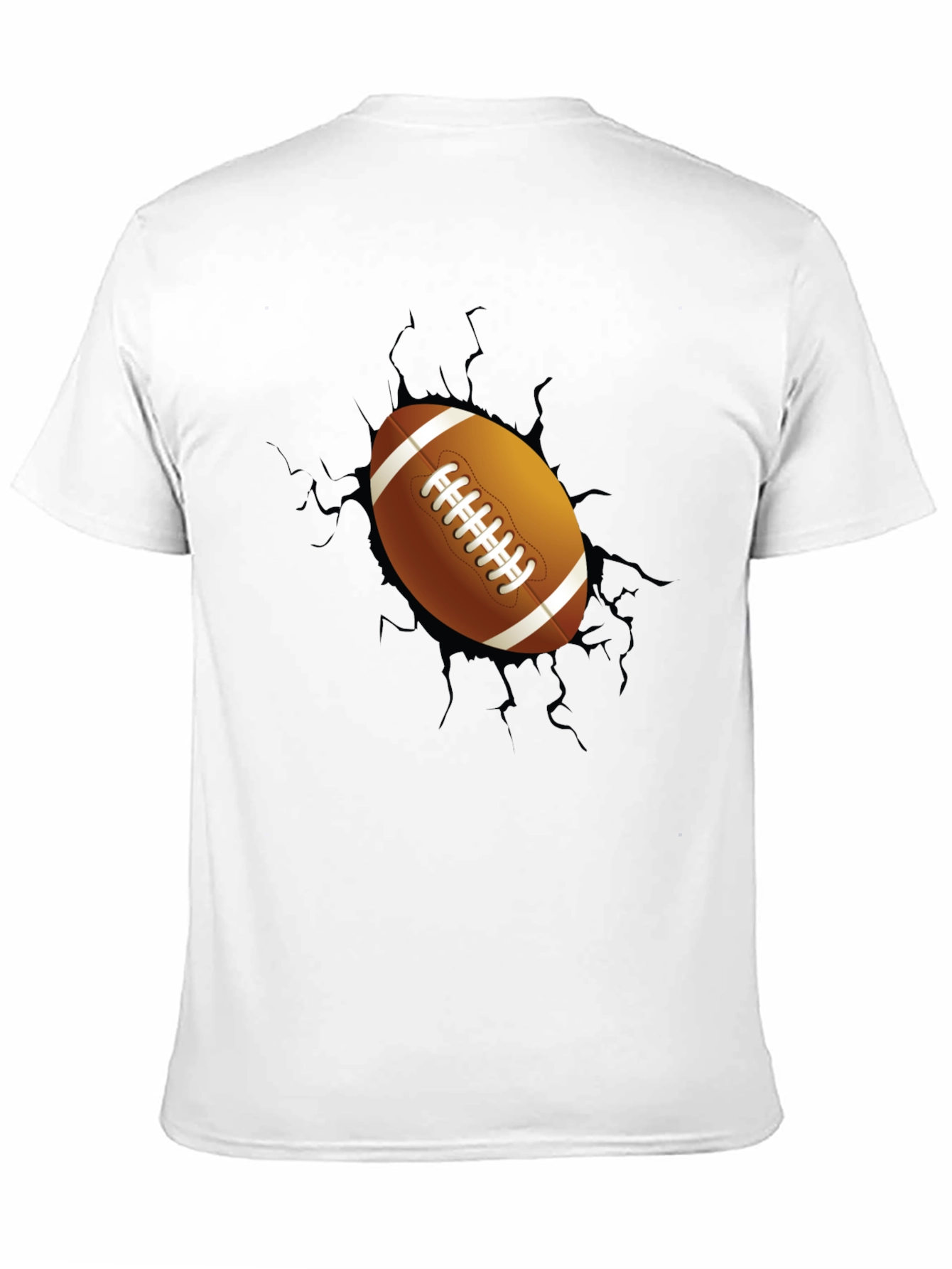 Football Breakout Graphic Tee - Black