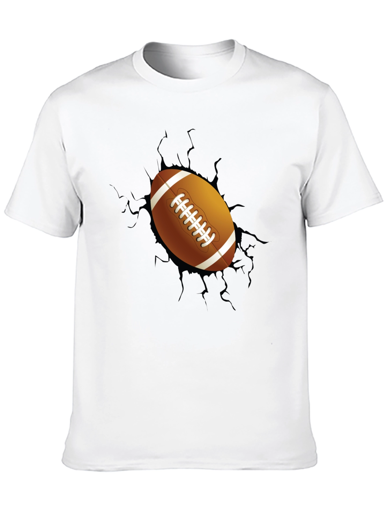Football Breakout Graphic Tee - Black