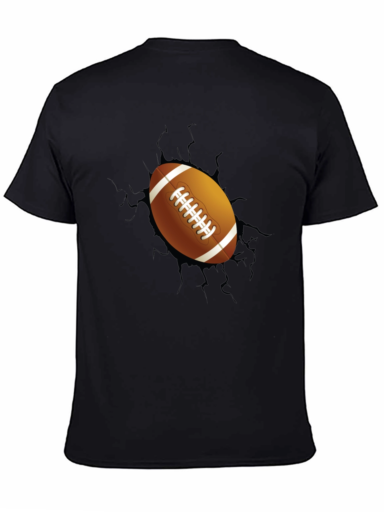 Football Breakout Graphic Tee - Black