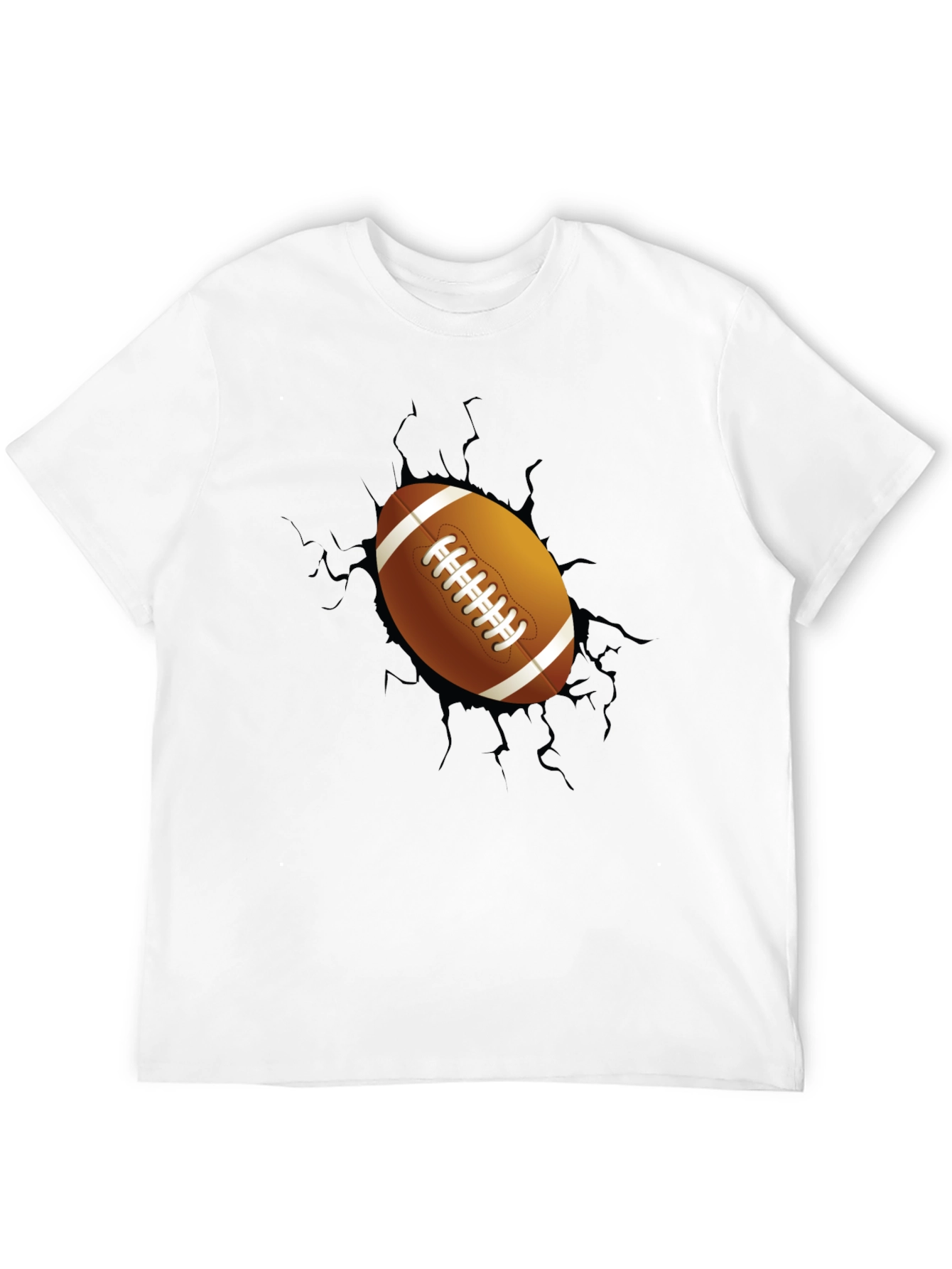 Football Breakout Graphic Tee - Black