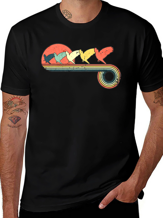 Retro Chicken T-Shirt - Vintage Style Tee