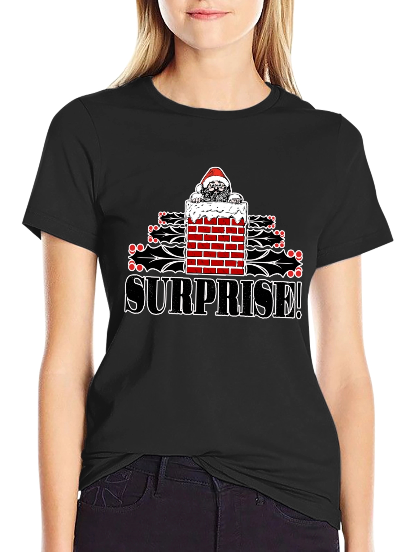 Surprise Santa T-Shirt - Holiday Gift