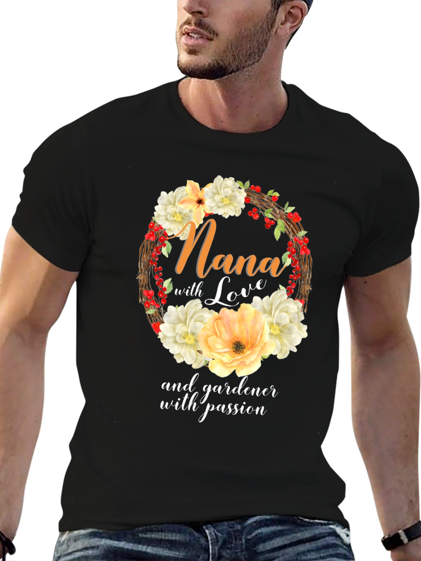 Nana Gardener With Passion T-Shirt