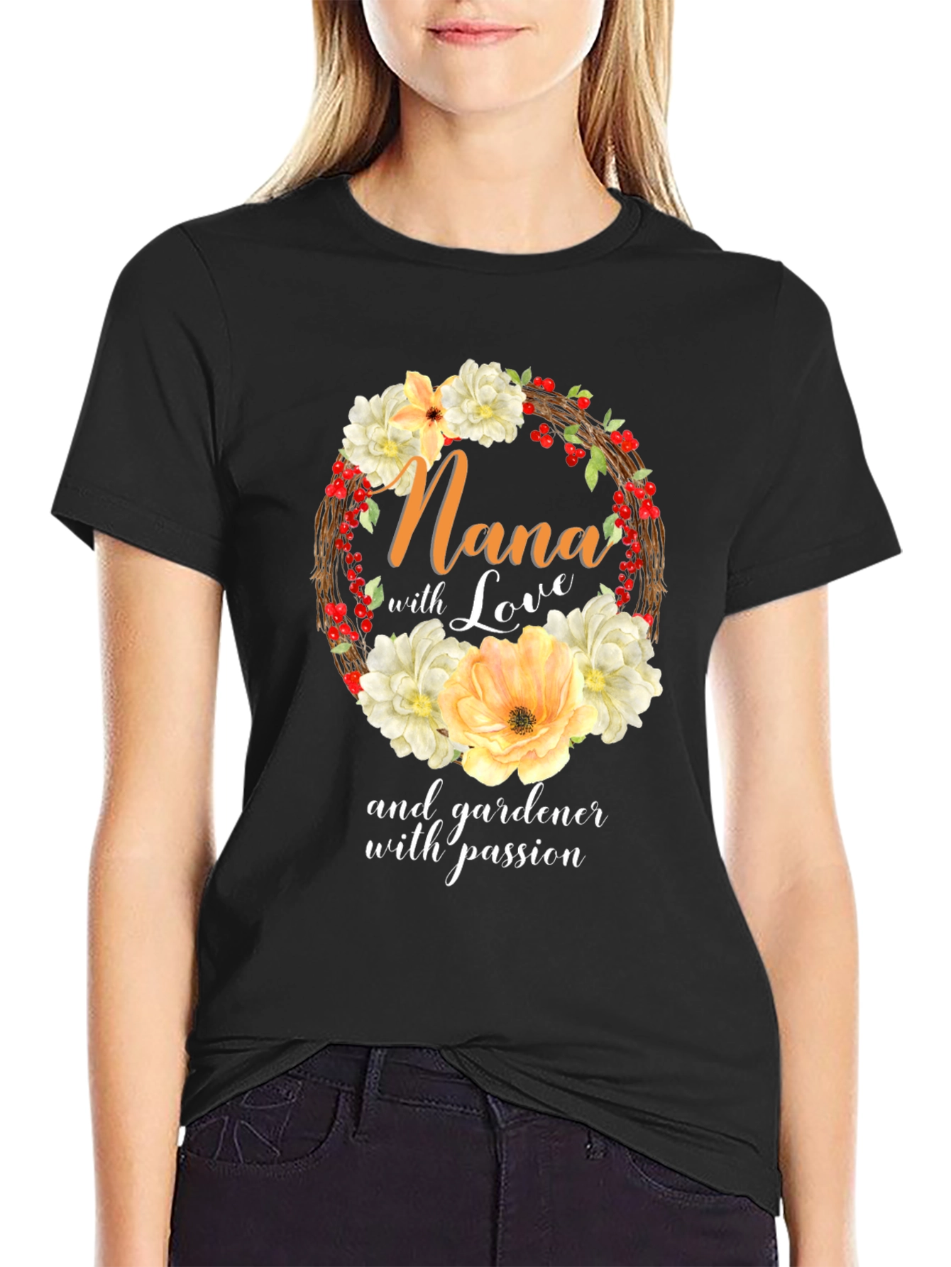 Nana Gardener With Passion T-Shirt