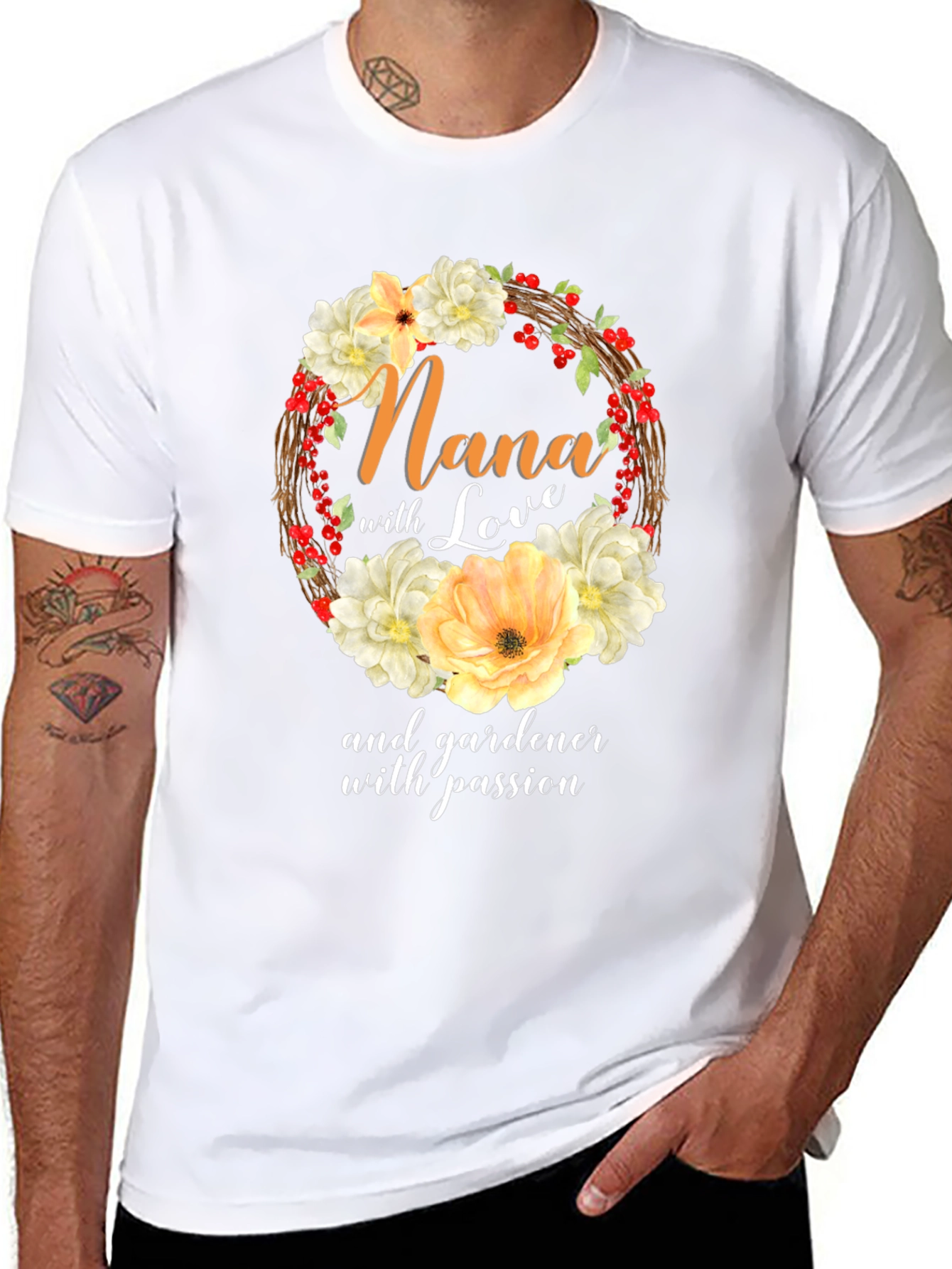 Nana Gardener With Passion T-Shirt