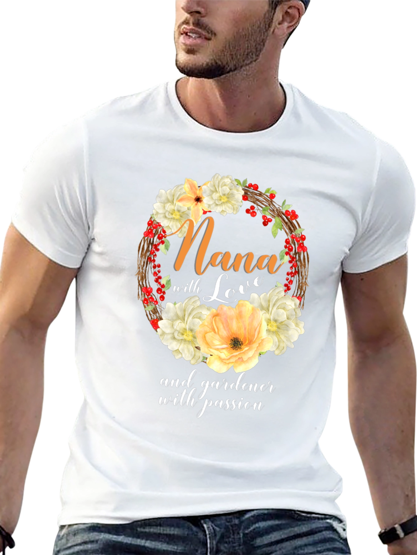 Nana Gardener With Passion T-Shirt