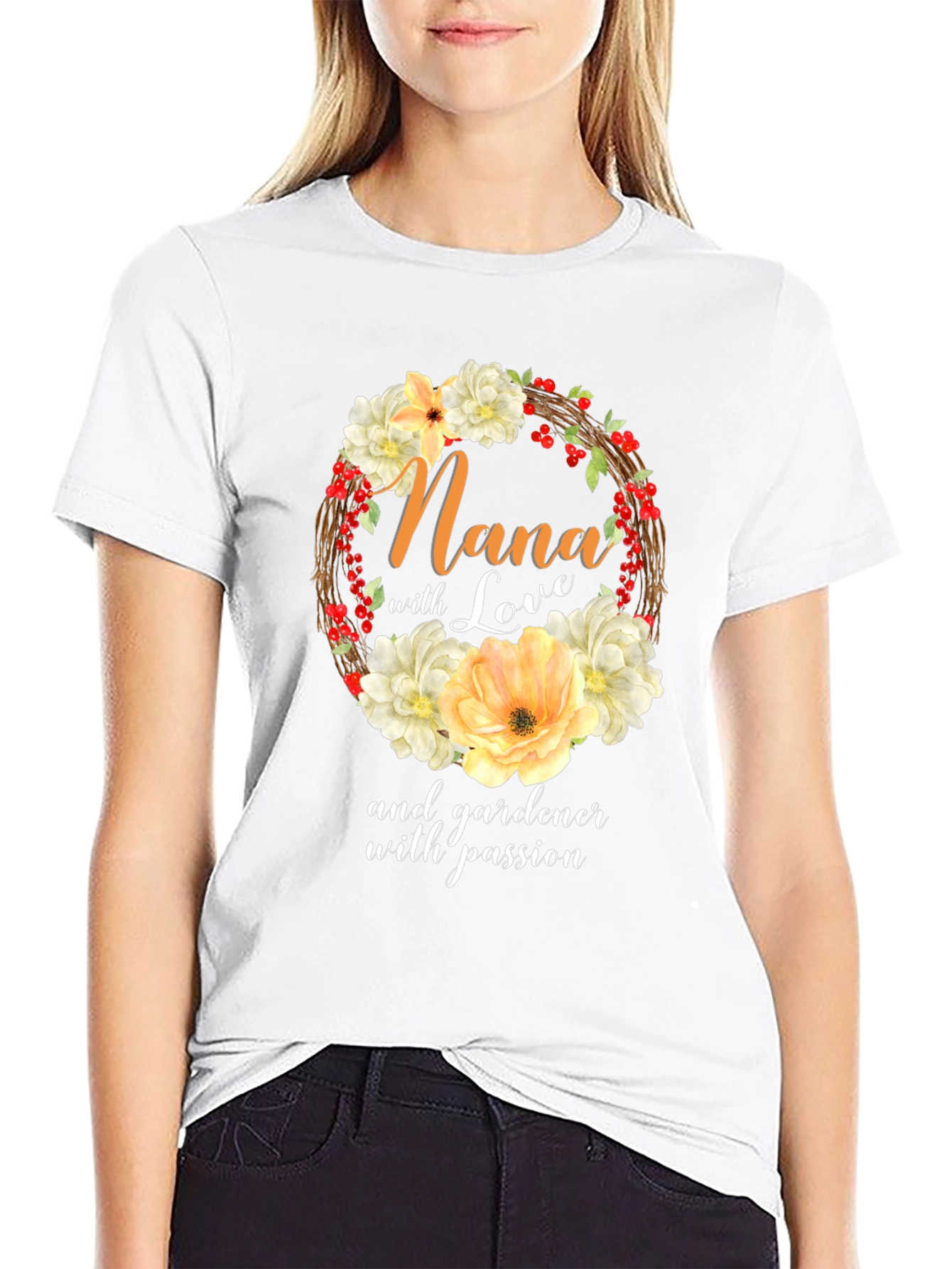 Nana Gardener With Passion T-Shirt