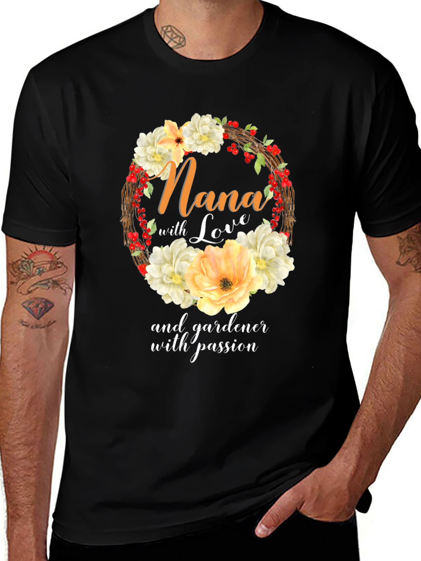 Nana Gardener With Passion T-Shirt