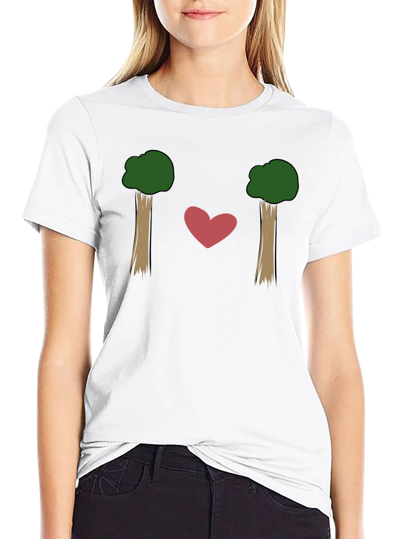 Nature Lover Tree Heart Graphic Tee