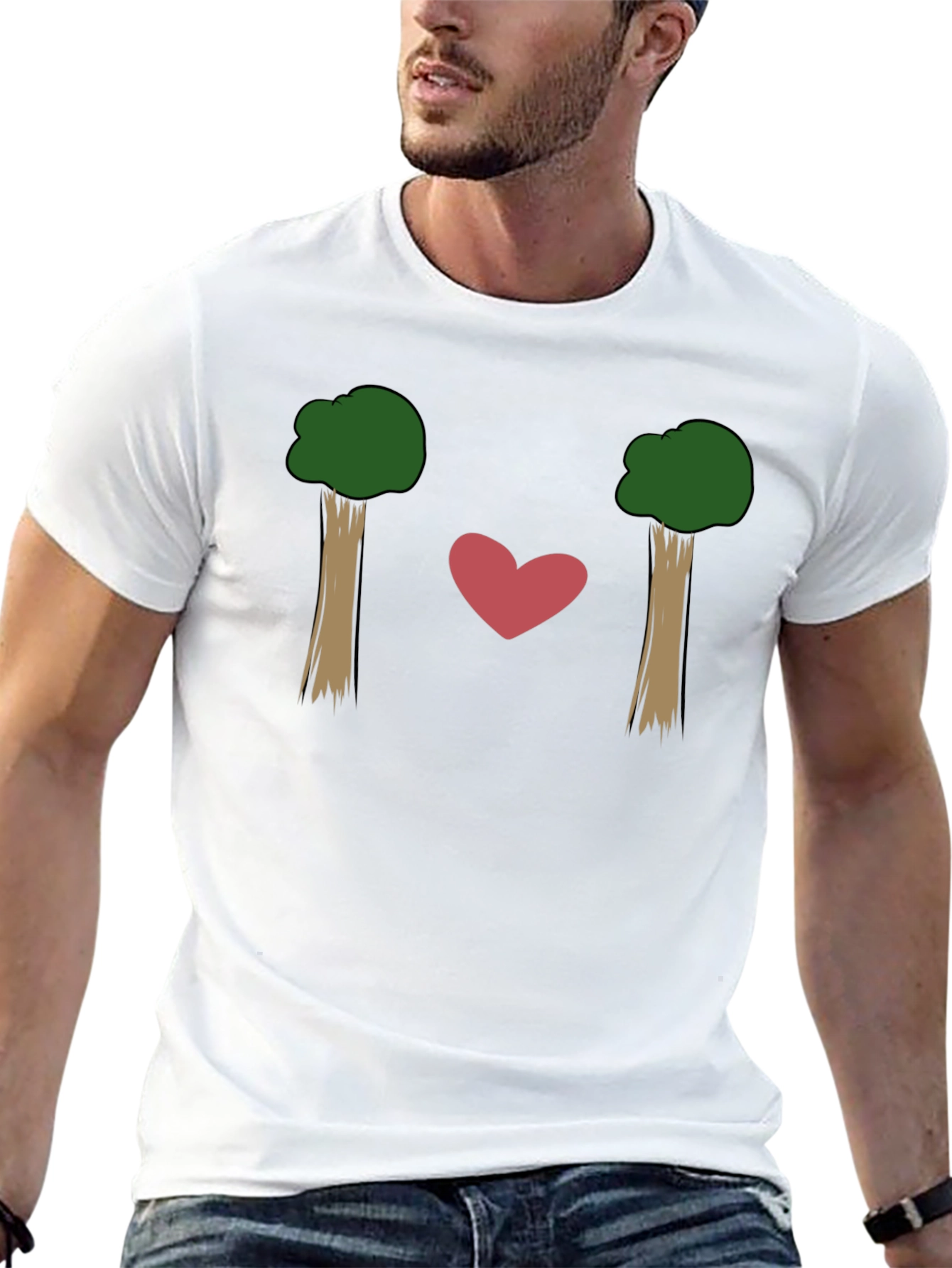 Nature Lover Tree Heart Graphic Tee