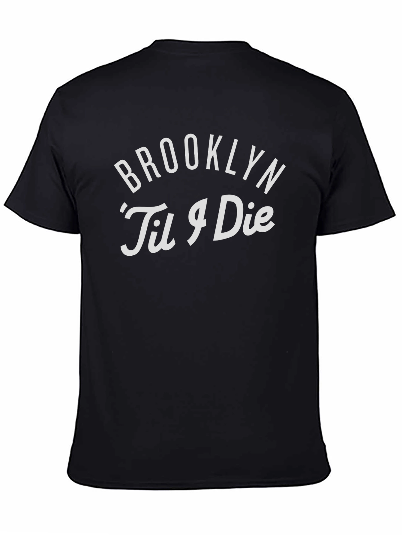 Brooklyn Til I Die Black Graphic T-Shirt