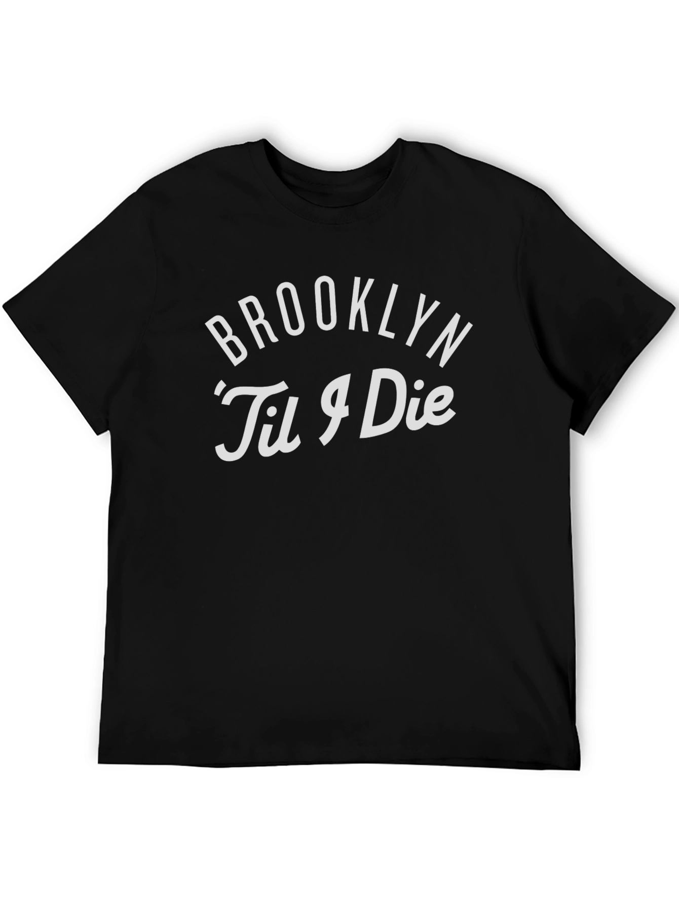 Brooklyn Til I Die Black Graphic T-Shirt