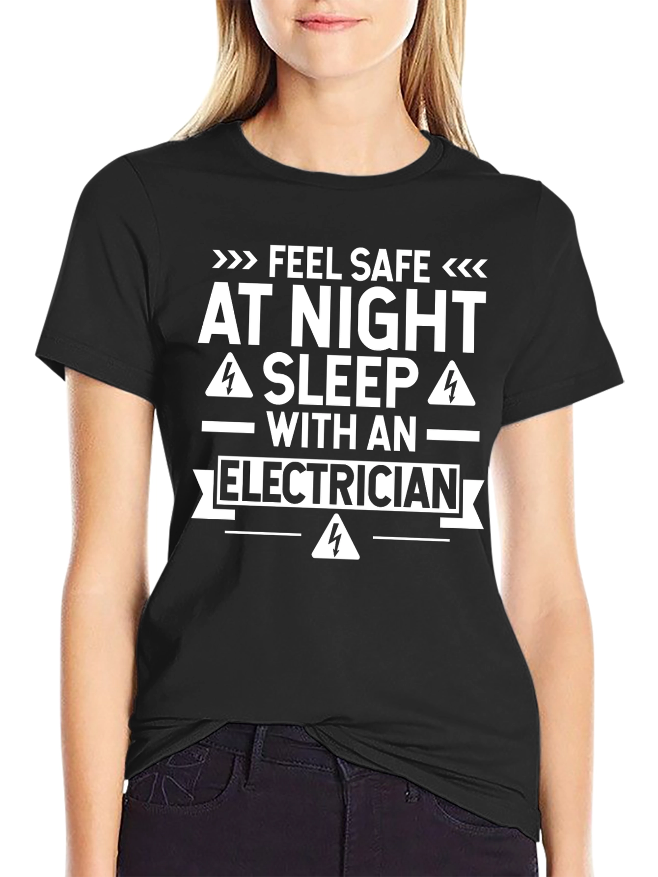 Feel Safe At Night Electrician T-Shirt