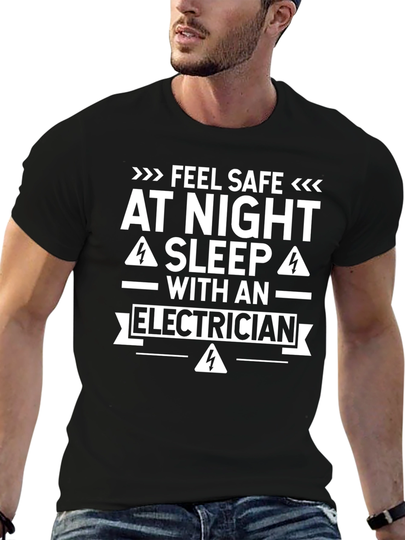 Feel Safe At Night Electrician T-Shirt